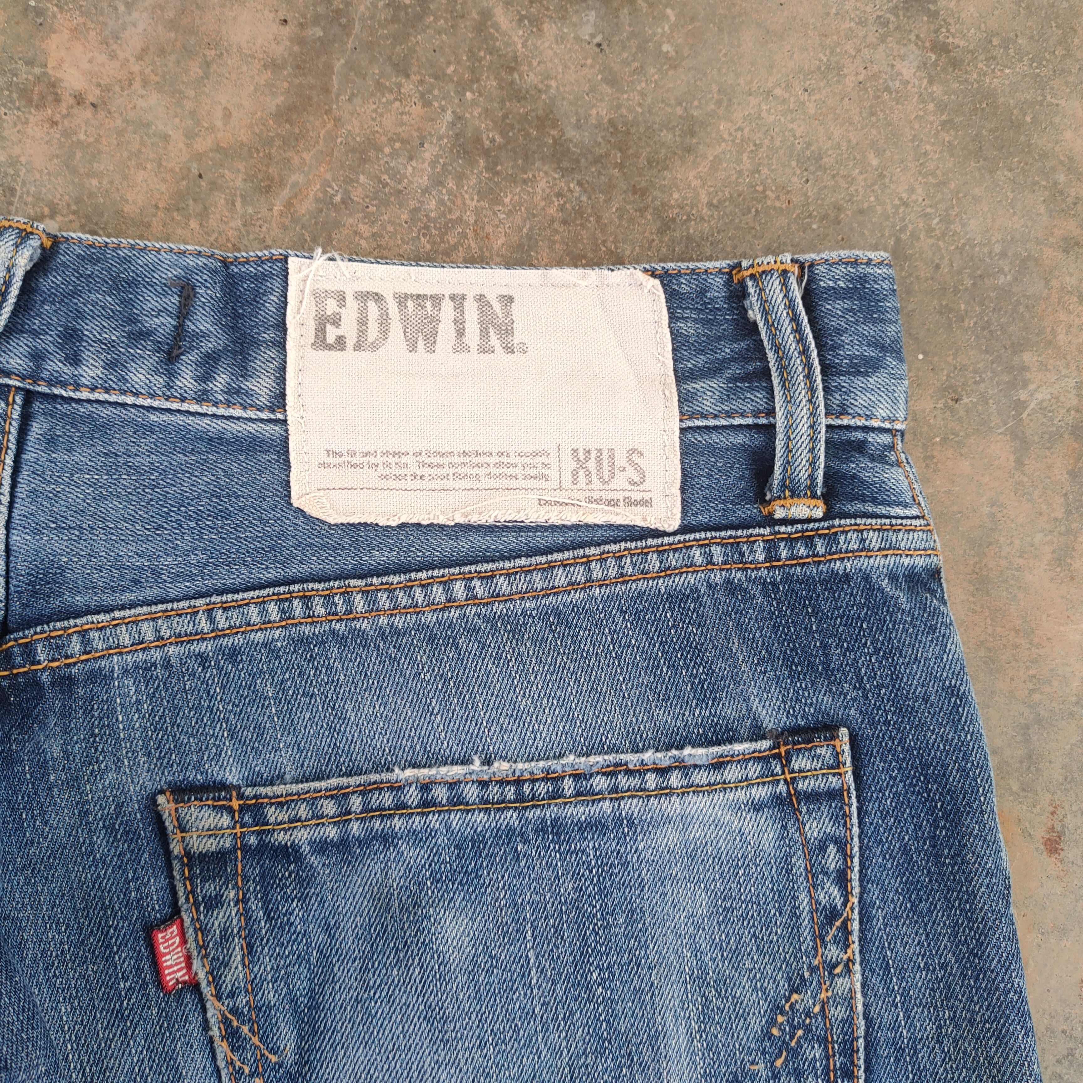 Edwin × Vintage W33 VINTAGE EDWIN XV FADED DISTRESSED JEAN PANTS Size US 33 - 11 Thumbnail