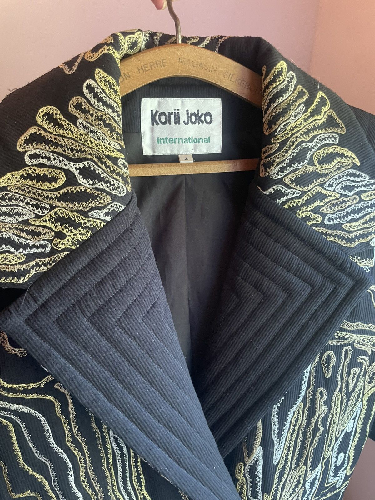 Other Vintage Korii Joko Embroidered Art-to-Wear Jacket Size US M / EU 48-50 / 2 - 2 Thumbnail