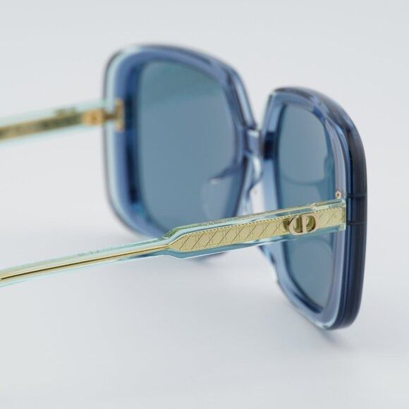 Dior Dior DIORHIGHLIGHT S3F 30B0 Sunglasses Shiny Blue Square Size ONE SIZE - 8 Thumbnail