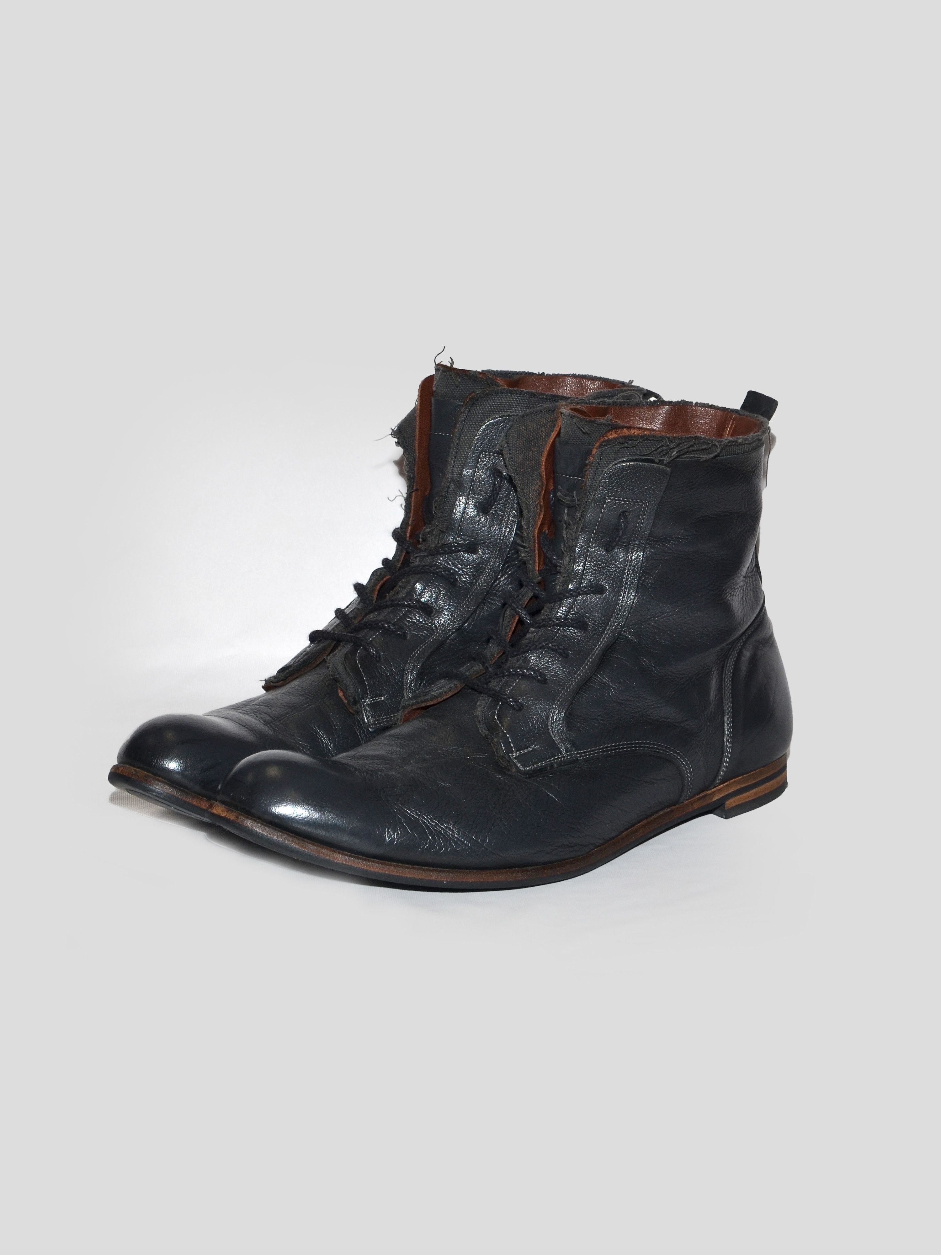 Maison MIHARA YASUHIRO Mihara Yasuhiro 2000s Layered Leather Boots Size US 8.5 / EU 41-42 - 1 Thumbnail