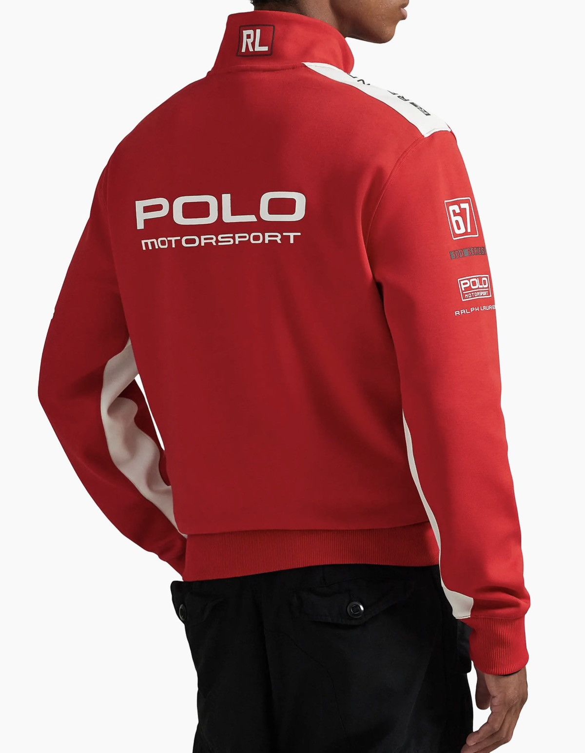 Polo Ralph Lauren Polo Ralph Lauren Stretch Double-Knit Graphic Track Jacket Size US L / EU 52-54 / 3 - 3 Thumbnail