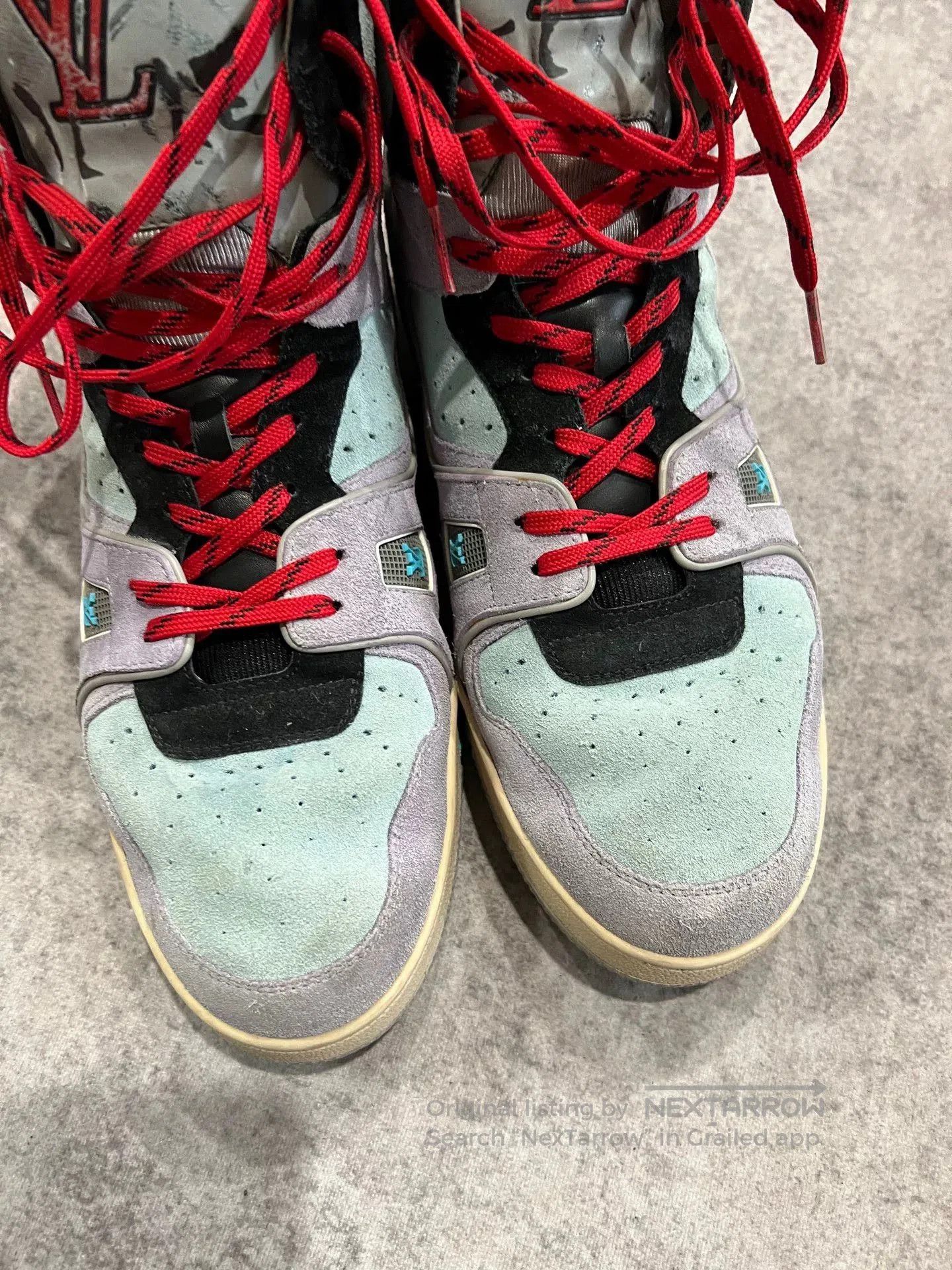 Louis Vuitton Lv拼色高帮trainer high. Size US 10 / EU 43 - 3 Thumbnail
