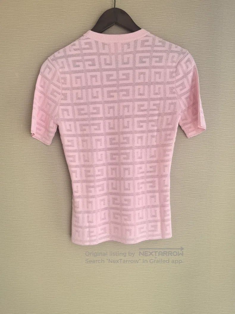 Givenchy Givenchy Pink vintage logo cutout short-sleeved T-shirt Size M / US 6-8 / IT 42-44 - 6 Thumbnail