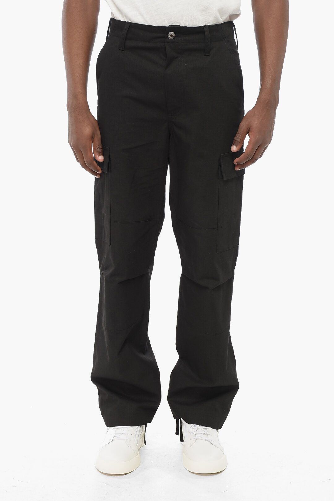 Dolce & Gabbana og1mm0825 Cotton Cargo Pant in Black Size US 34 / EU 50 - 1 Thumbnail