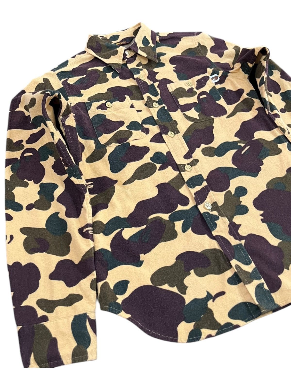 Bape Vintage Ape 1st camo Button Up Long Sleeve T-Shirt Size US XS / EU 42 / 0 - 2 Thumbnail