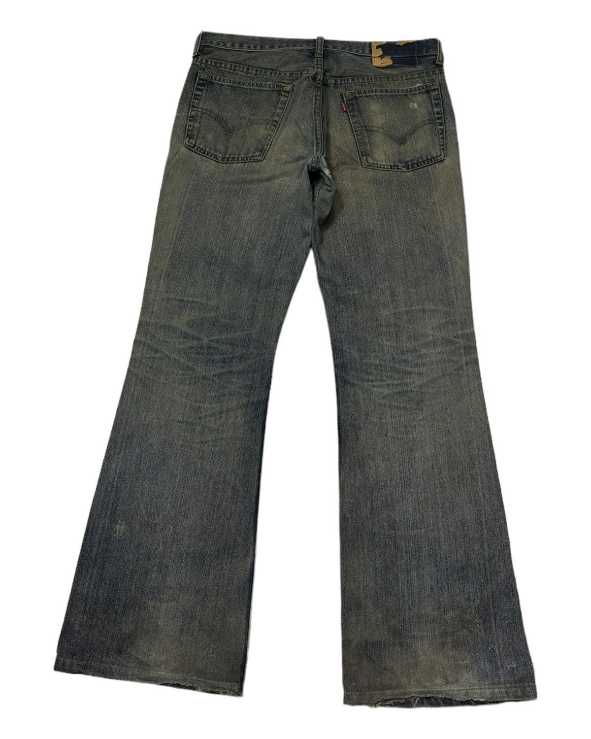 If Six Was Nine × Levi's 🔥VTG LEVIS 517 FLARE RUSTY DISTRESSED DENIM FLARED JEANS Size US 32 / EU 48 - 2 Thumbnail