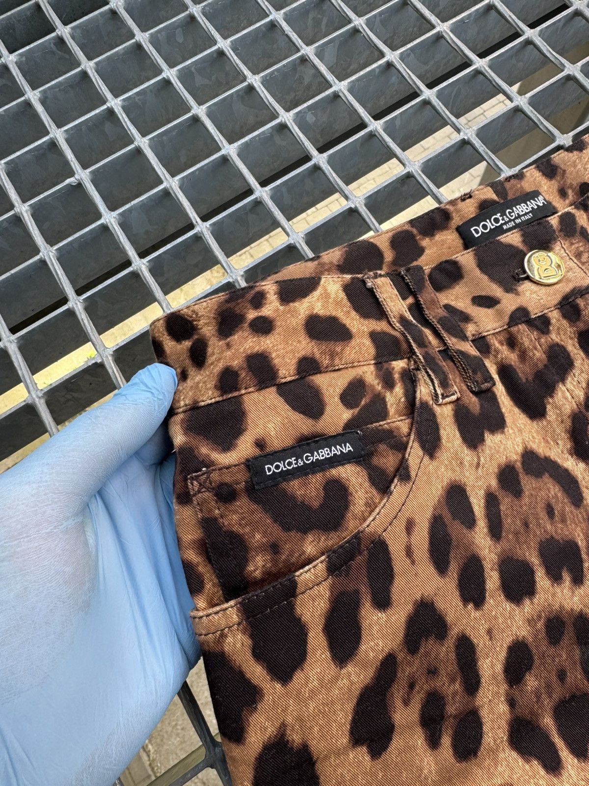 Dolce & Gabbana Dolce & Gabbana leopard Print Jeans Size 38" / US 16 / IT 52 - 8 Thumbnail