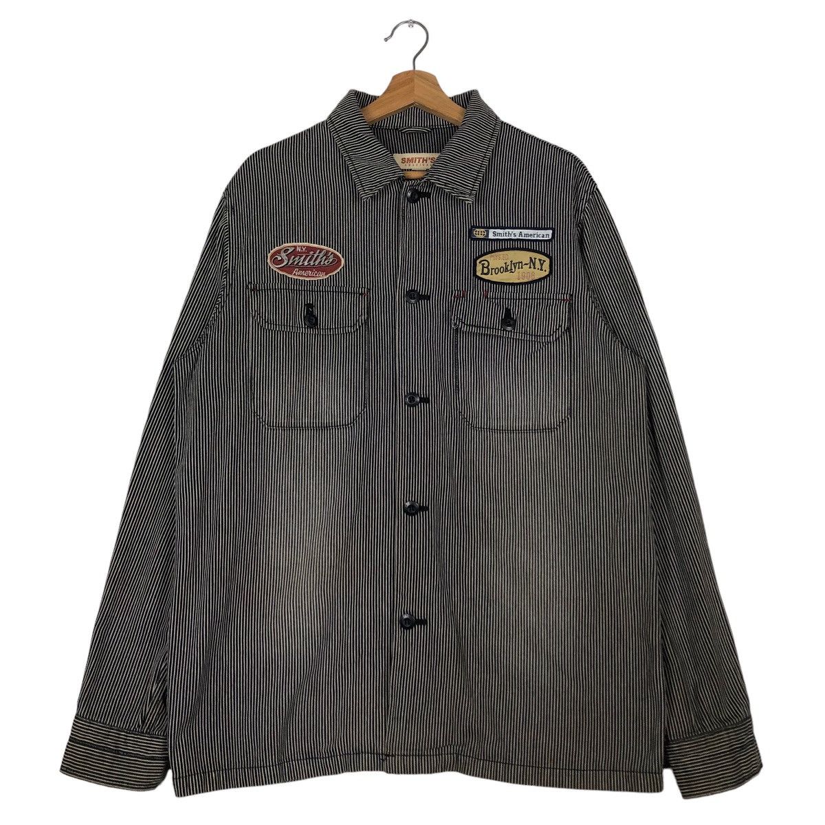 Japanese Brand 🔥Vintage Hickory Chore Jacket Smith’s American Japan Size US L / EU 52-54 / 3 - 1 Thumbnail