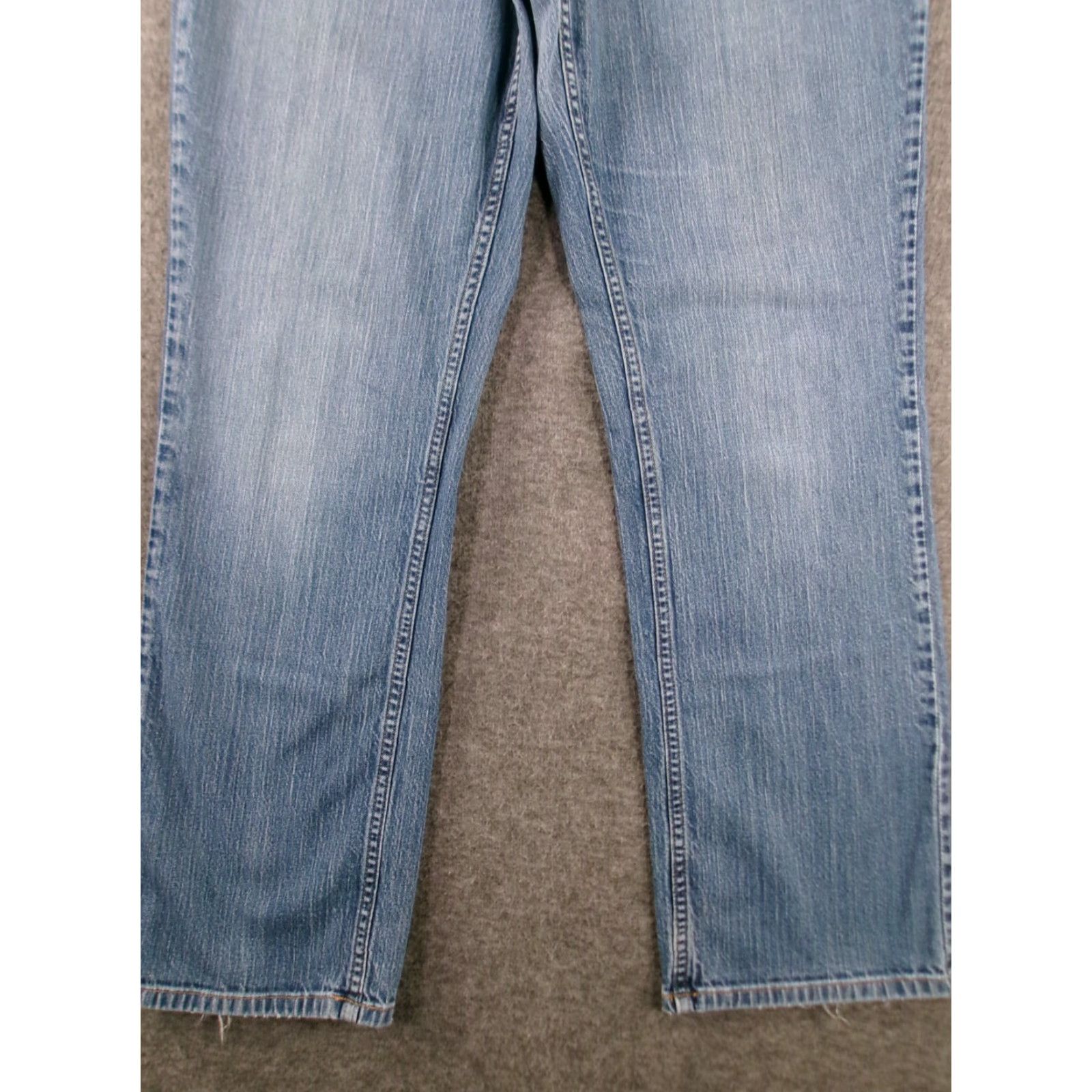 Vintage L.L. Bean Jeans Women 12 Tall Blue Straight Denim 5-Pocket Mid Rise 30.5in 80s 90s Western Womens Size 34" / US 12 / IT 48 - 3 Thumbnail