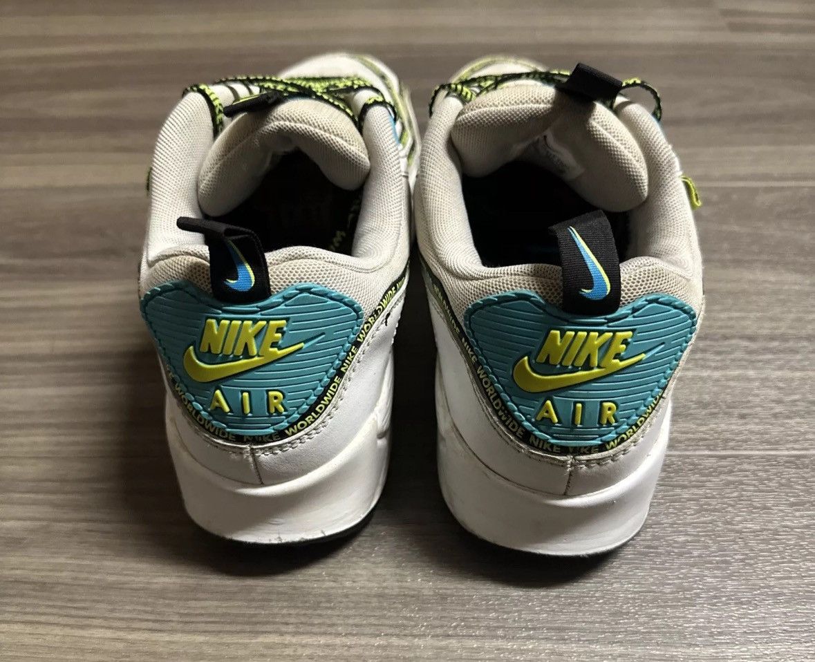 Nike Nike Air Max 90 SE Worldwide Pack - Blue Fury Volt Size US 10 / EU 43 - 5 Thumbnail