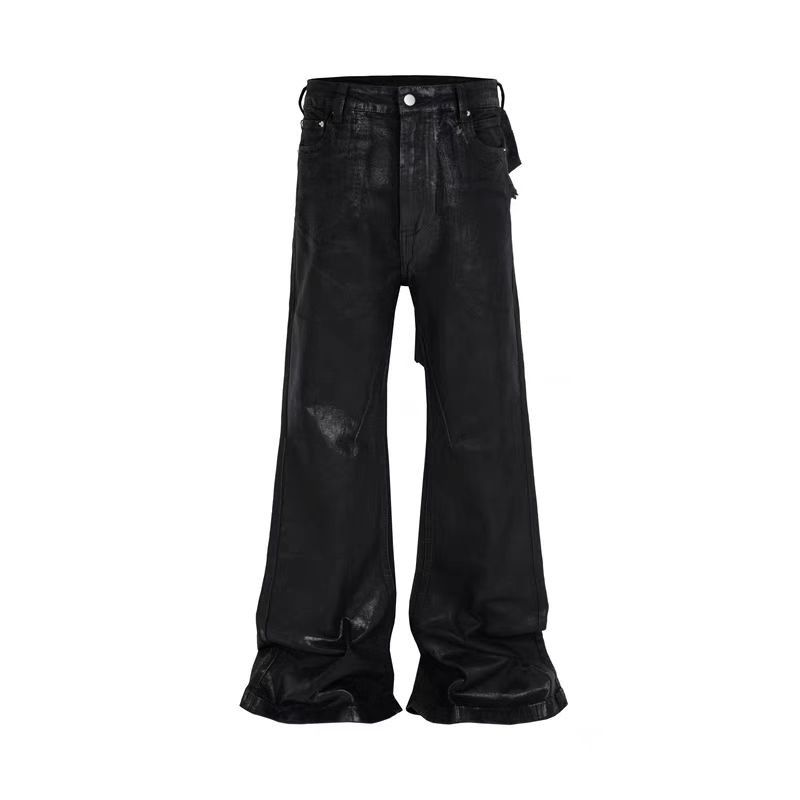 Japanese Brand Vintage Coated Flutter Micro Flare Hip Hop Jeans Size US 34 / EU 50 - 4 Thumbnail