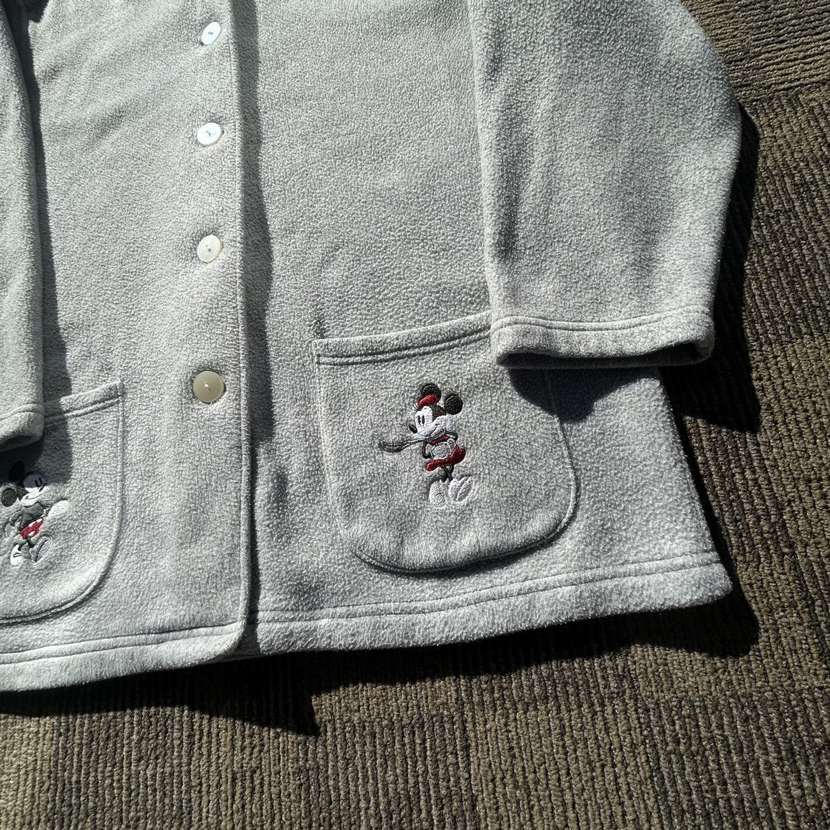 Disney VINTAGE DISNEY STORE Mickey & Minnie Hearts Fleece Jacket Size XL / US 12-14 / IT 48-50 - 3 Thumbnail
