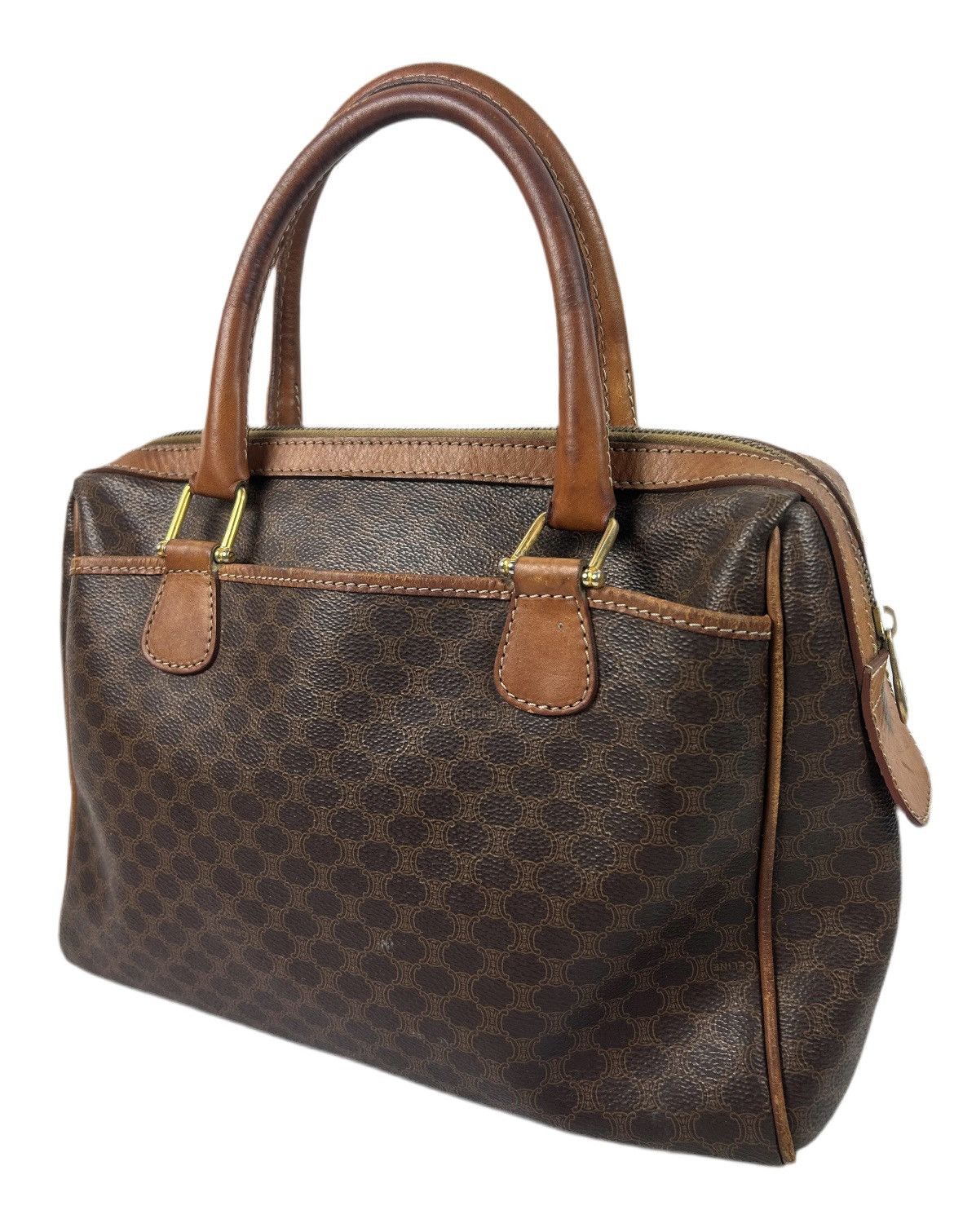 Celine Celine Macadam Leather Hand Bag Size ONE SIZE - 3 Thumbnail