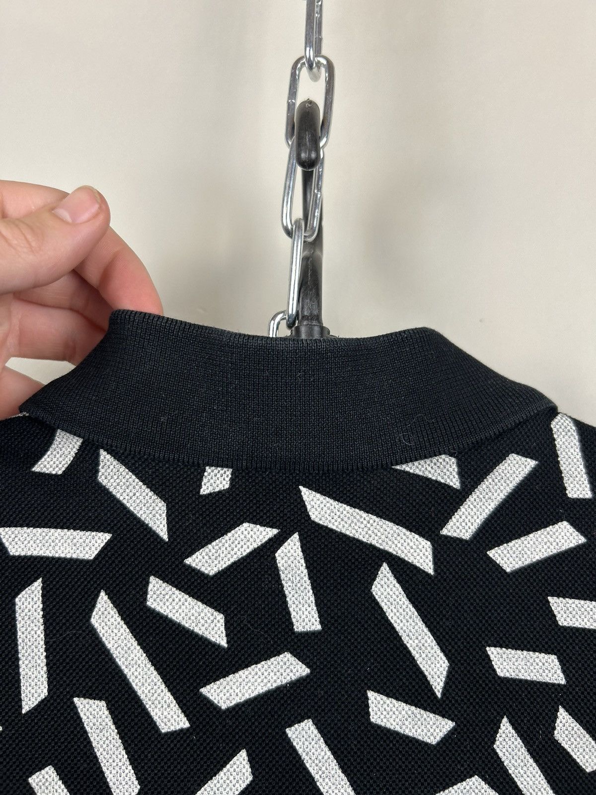 Saint Laurent Paris Saint Laurent Paris Geometric Polo Shirt YSL Size US S / EU 44-46 / 1 - 13 Thumbnail