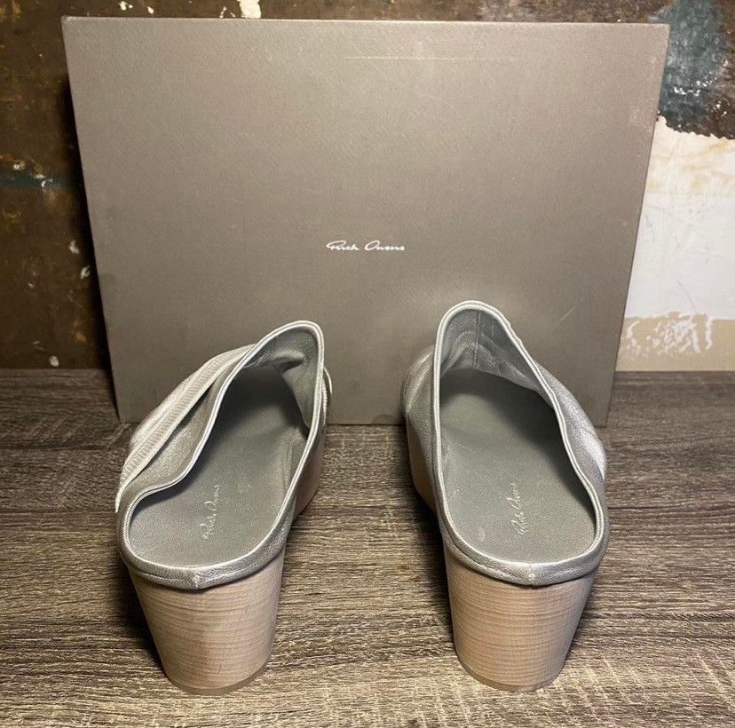 Rick Owens Rick Owens Draped Platform Clogs Size US 7 / IT 37 - 2 Thumbnail