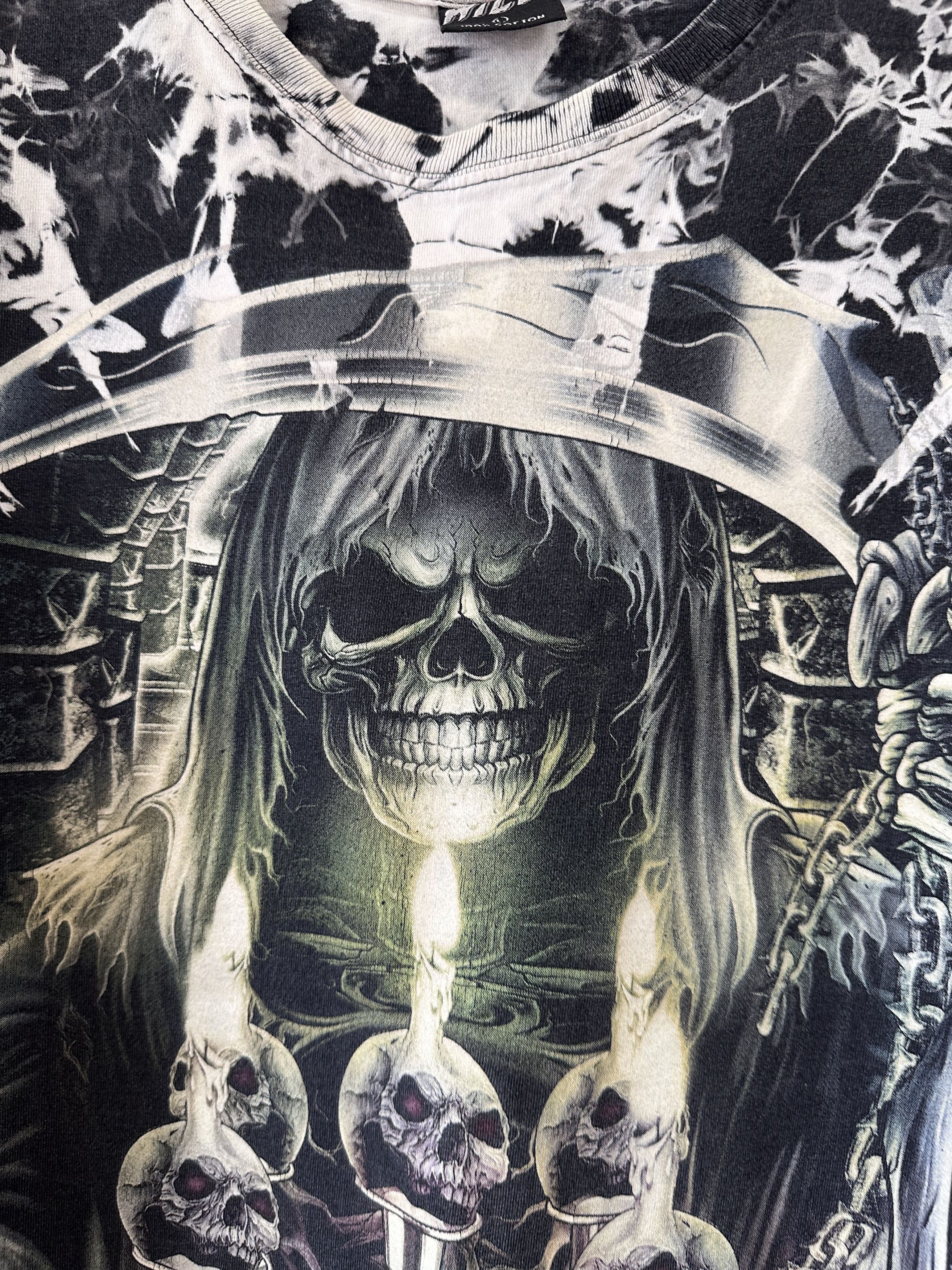 Vintage Vintage skull death tie dye tee Size US L / EU 52-54 / 3 - 5 Thumbnail