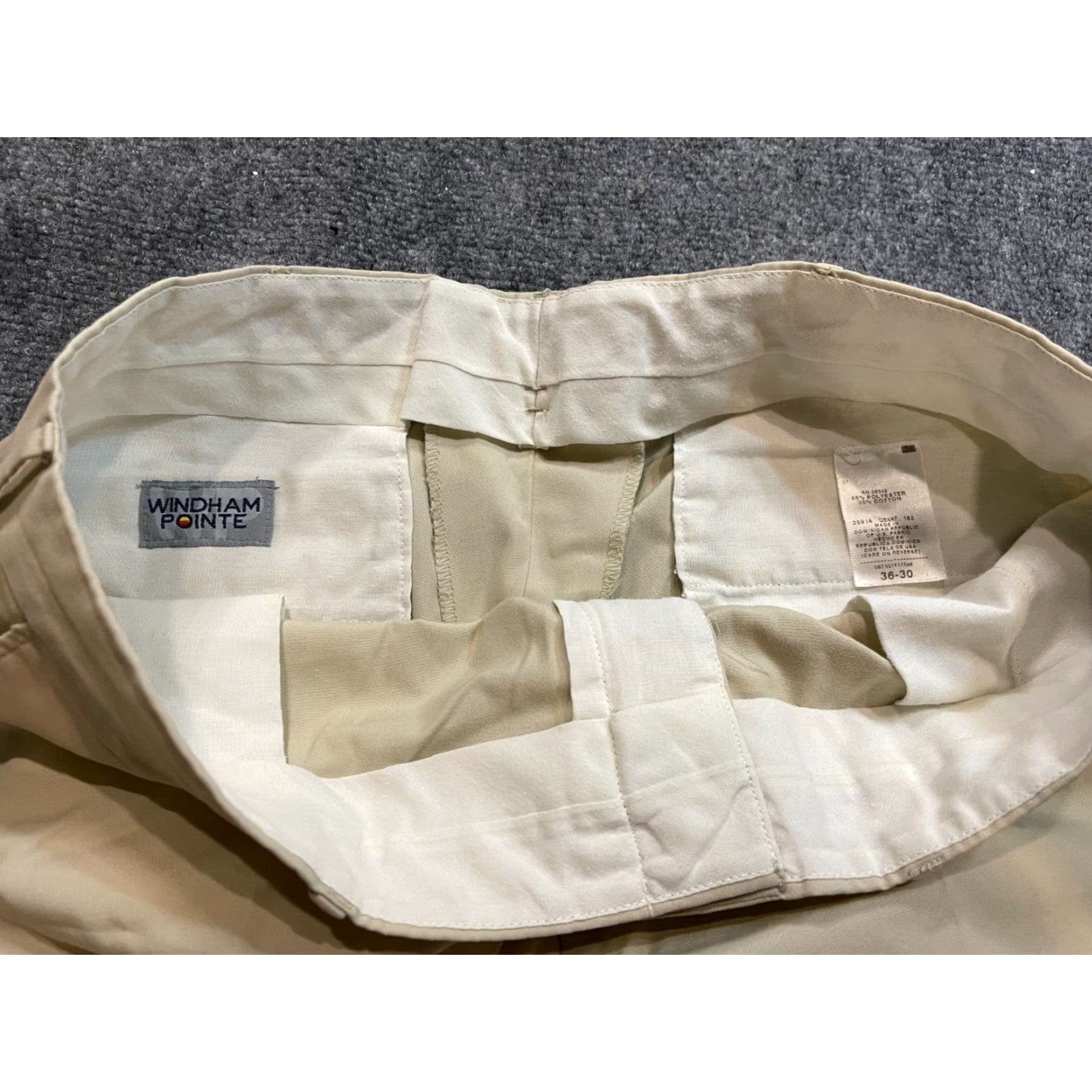 Vintage Windham Pointe Khaki Pants Mens 36-30 Beige Khakis Regular 36 34 30 Inseam Men stain Photos Size US 36 / EU 52 - 6 Thumbnail