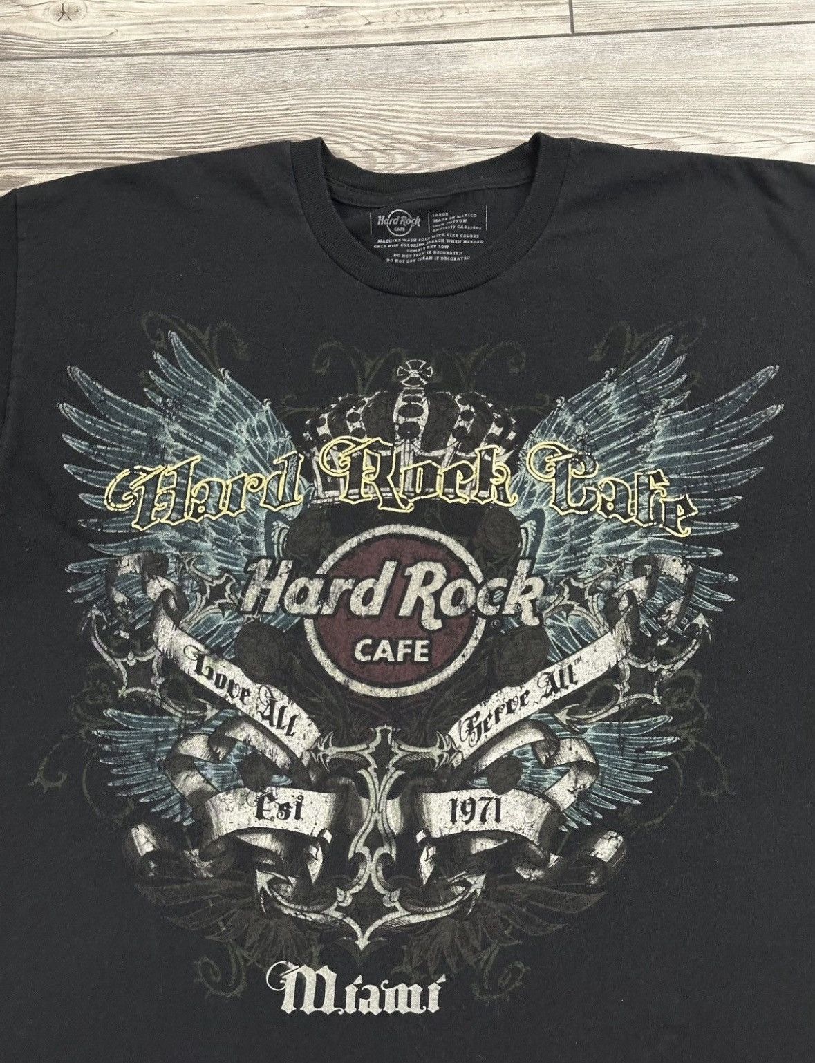 Affliction Vintage Y2K Hard Rock Cafe Cyber Grunge T Shirt Size US L / EU 52-54 / 3 - 2 Thumbnail