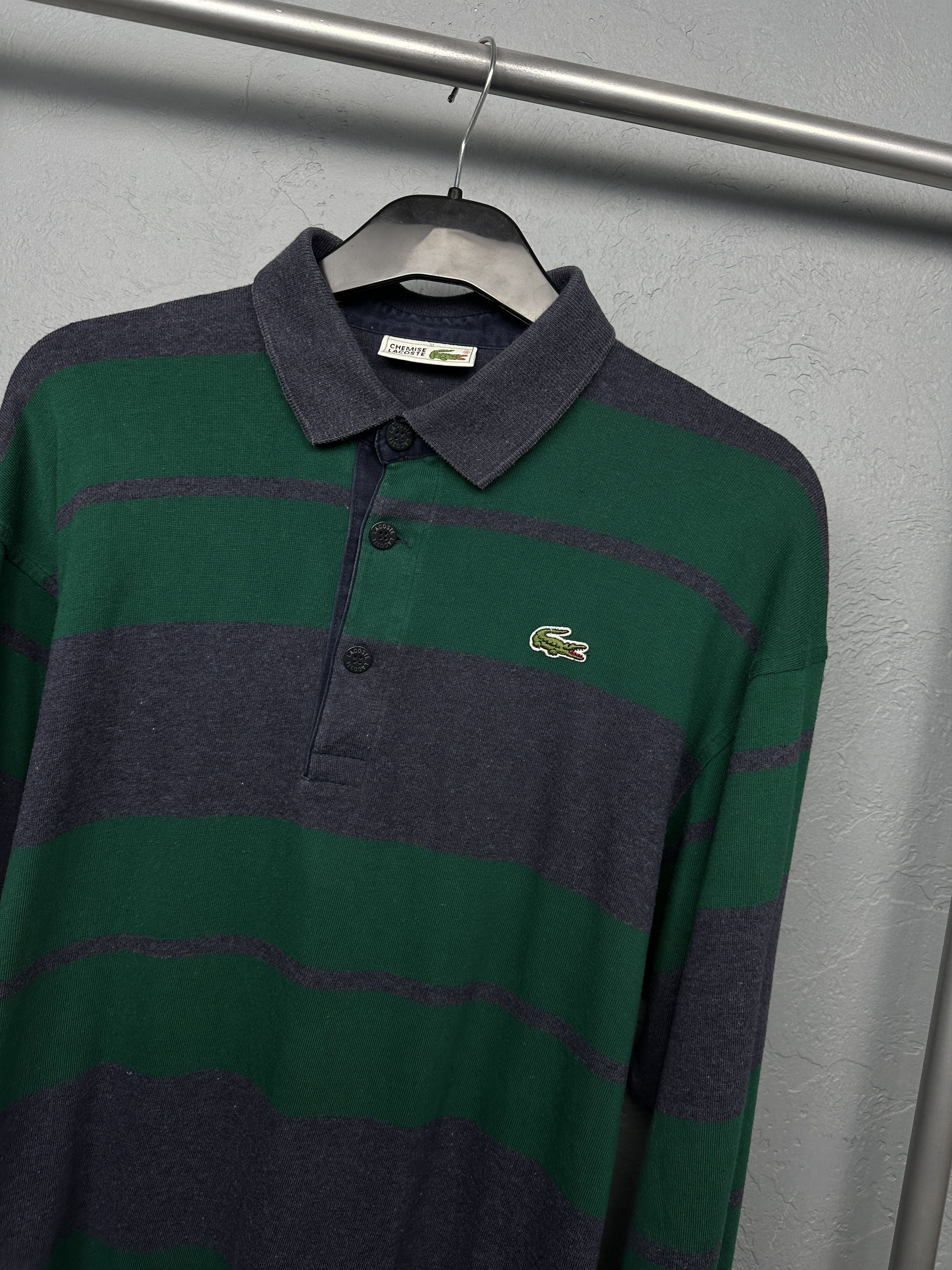 Lacoste × Vintage Lacoste Vintage Mens Long Sleeve Polo Shirt Size US M / EU 48-50 / 2 - 2 Thumbnail