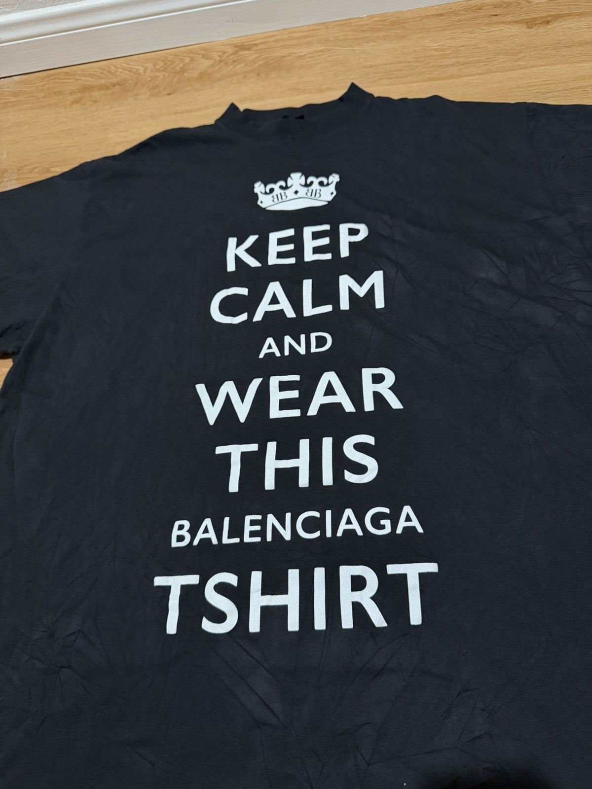Balenciaga Balenciaga Keep Calm T shirt Size US XXL / EU 58 / 5 - 2 Thumbnail