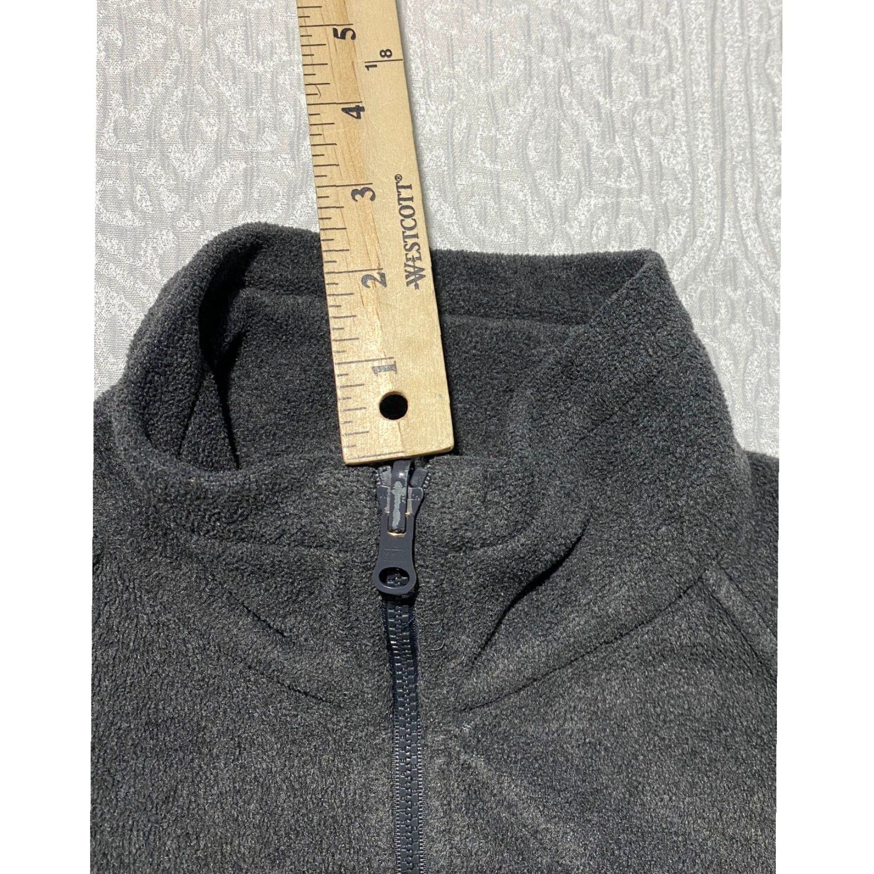 Vintage Columbia Jacket Full Zip Fleece Gray Regular Women’s S Interchange Pockets Outdoor Activewear Traveling University Theme Winter Fall Spring Size S / US 4 / IT 40 - 2 Thumbnail