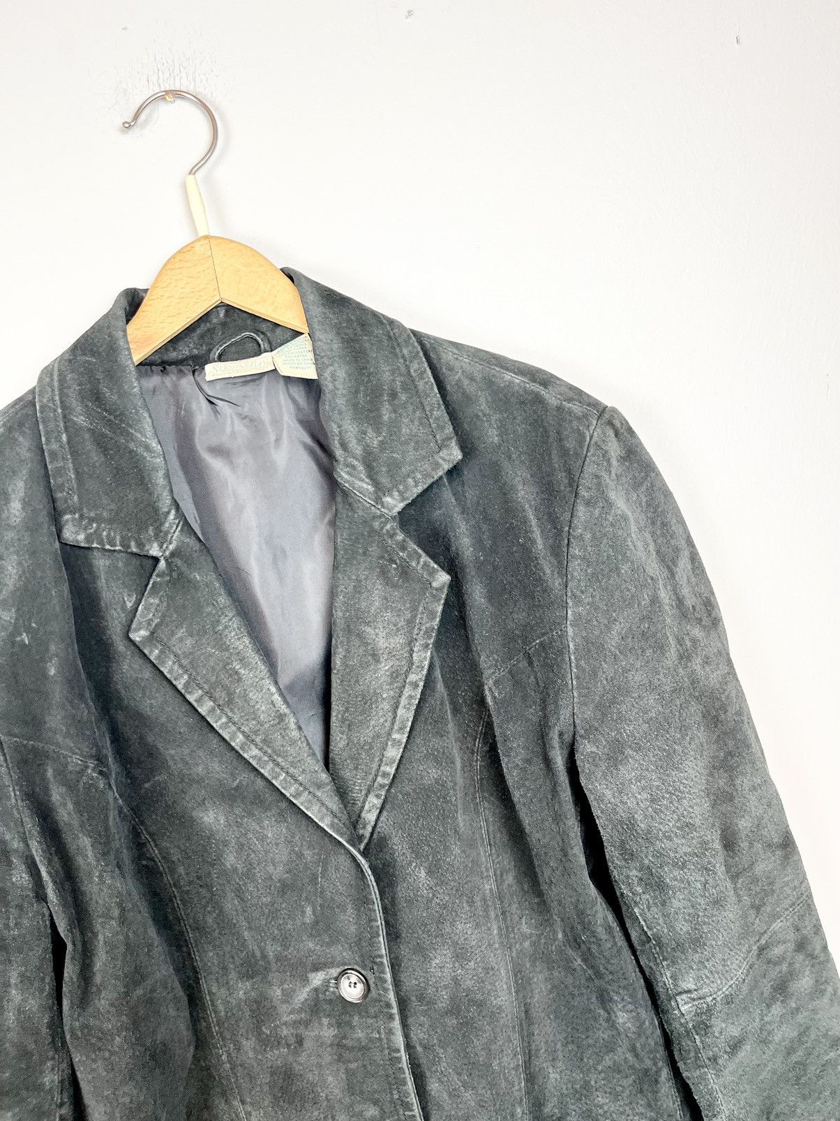 Japanese Brand × St. Johns Bay Genuine Leather Black Blazer Size US M / EU 48-50 / 2 - 4 Thumbnail