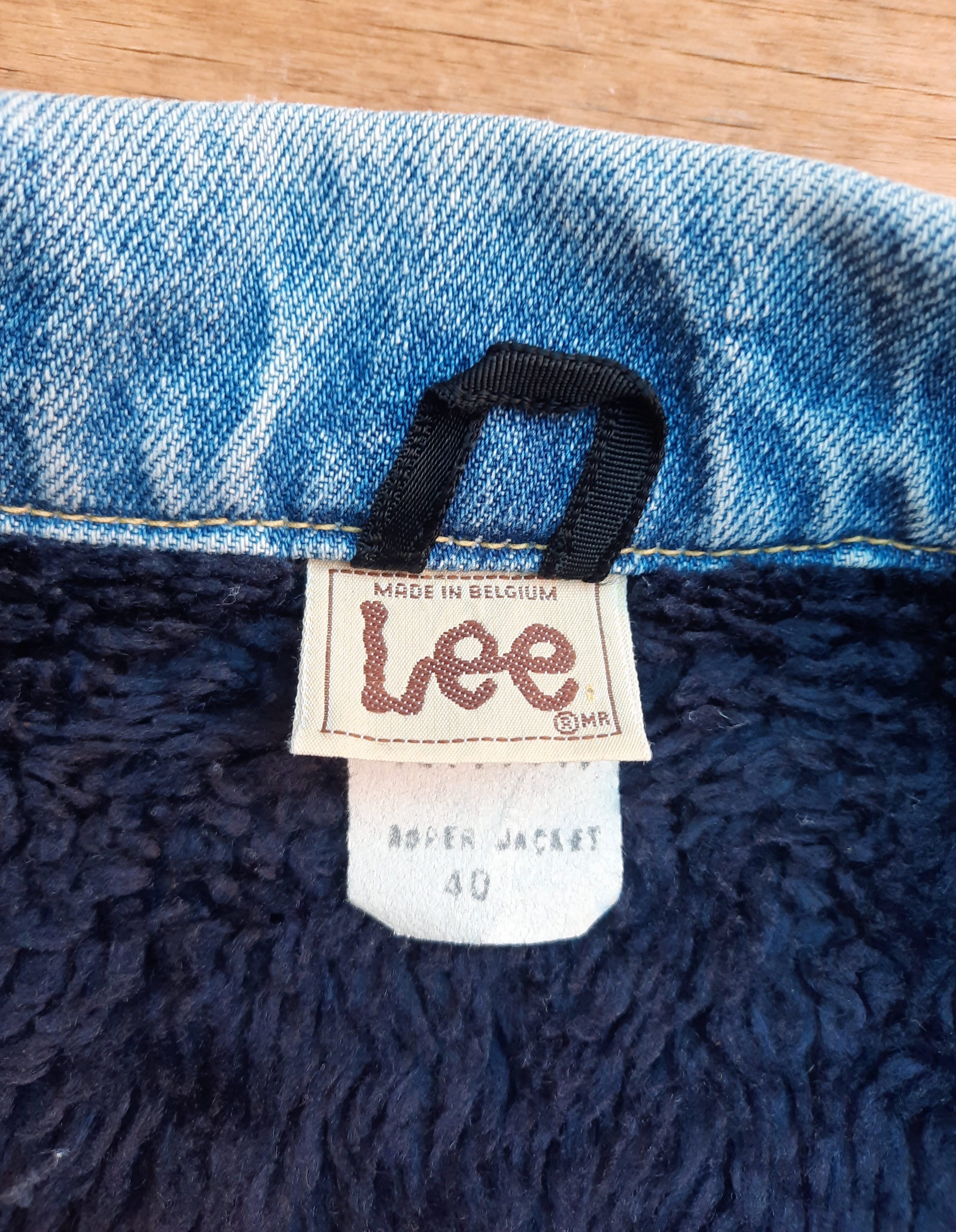 Lee Lee Vintage Denim Motorcycle Sherpa Jacket Belted style Size US M / EU 48-50 / 2 - 5 Thumbnail