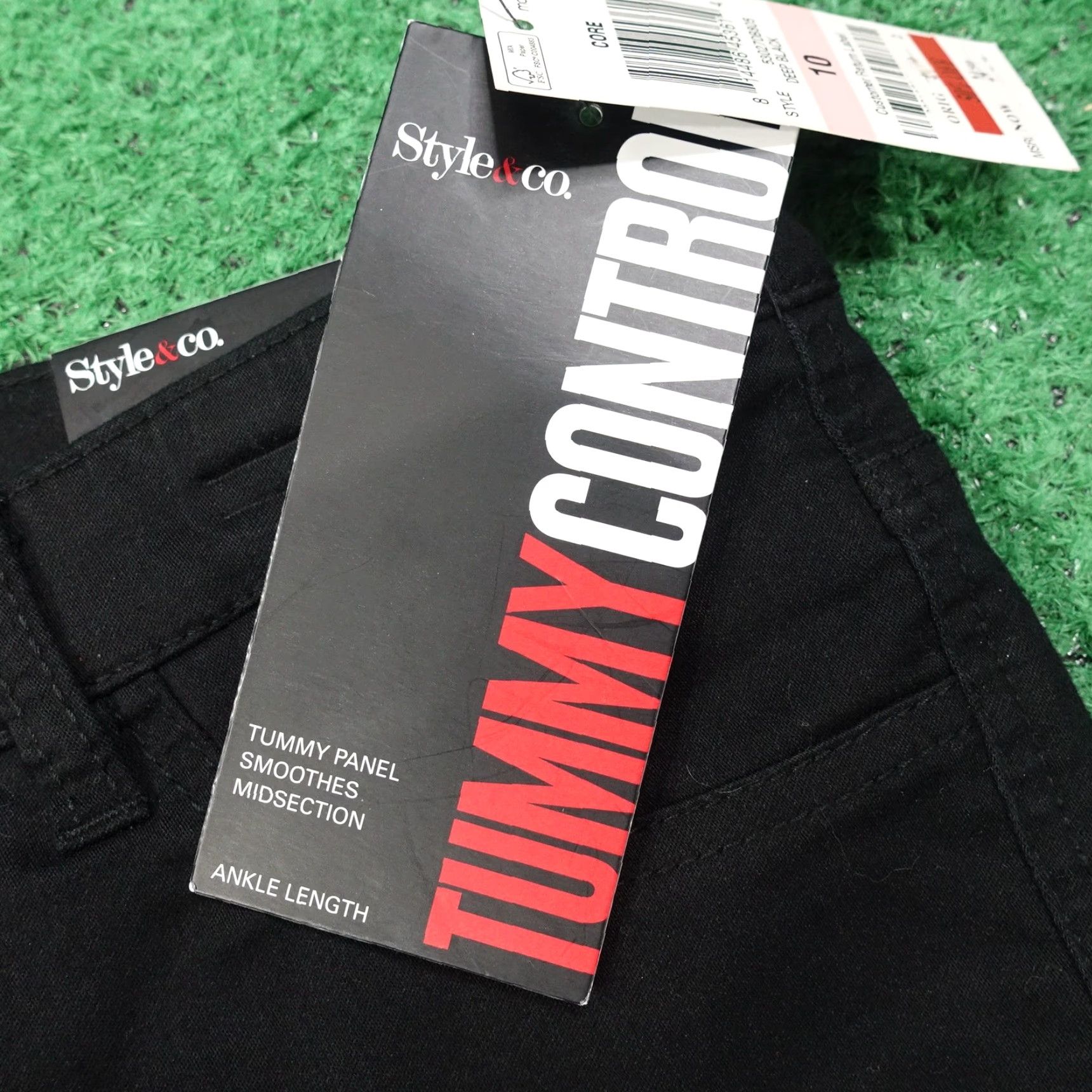 Vintage Style&co Pants Womens 10 Black Tummy Control Ankle Premium Stretch Slim Fit -O2 Size 32" / US 10 / IT 46 - 5 Thumbnail