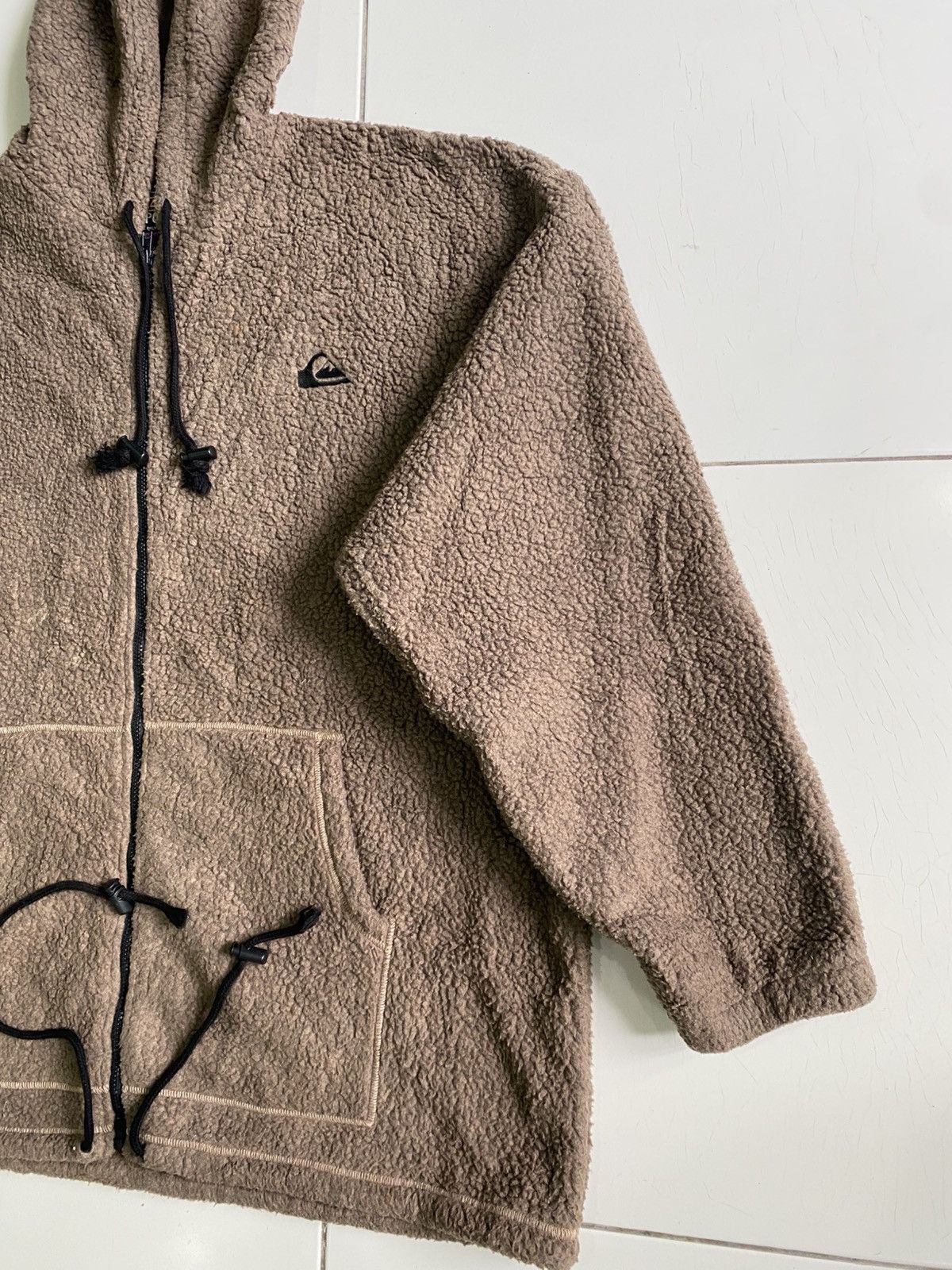 Polartec × Quiksilver × Vintage Vintage Quiksilver Sherpa Hoodie Size US XL / EU 56 / 4 - 3 Thumbnail