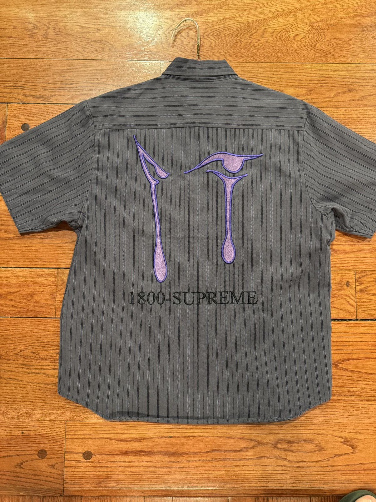 トップス 24ss L Supreme Aoi Eyes S/S Work Shirt Supreme AOI Eyes S S Work Shirt (FW24) - $138
