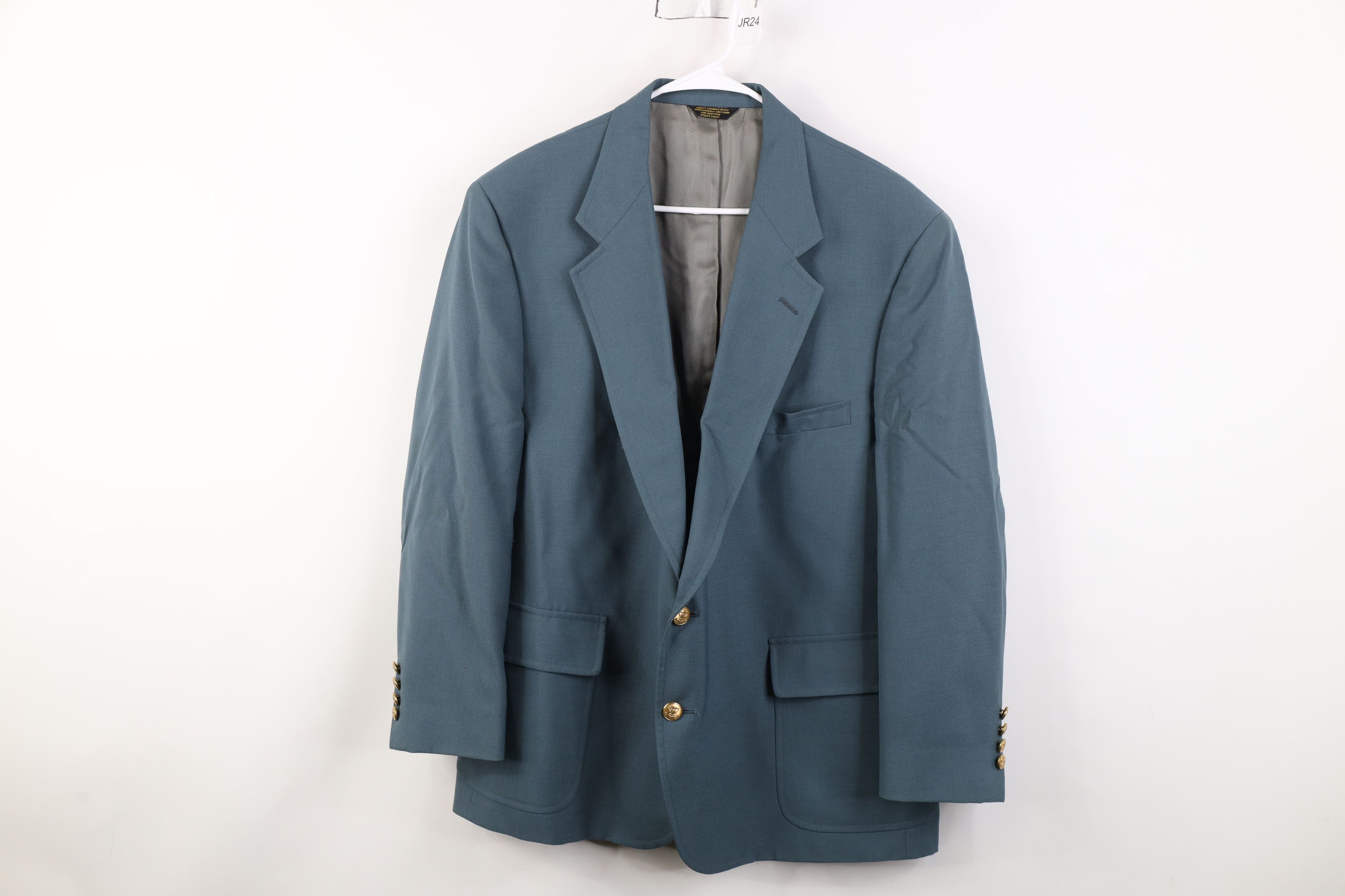Vintage Vintage 70s Palm Beach Wool Suit Coat Blazer Jacket Blue USA Size US XXL / EU 58 / 5 - 1 Thumbnail