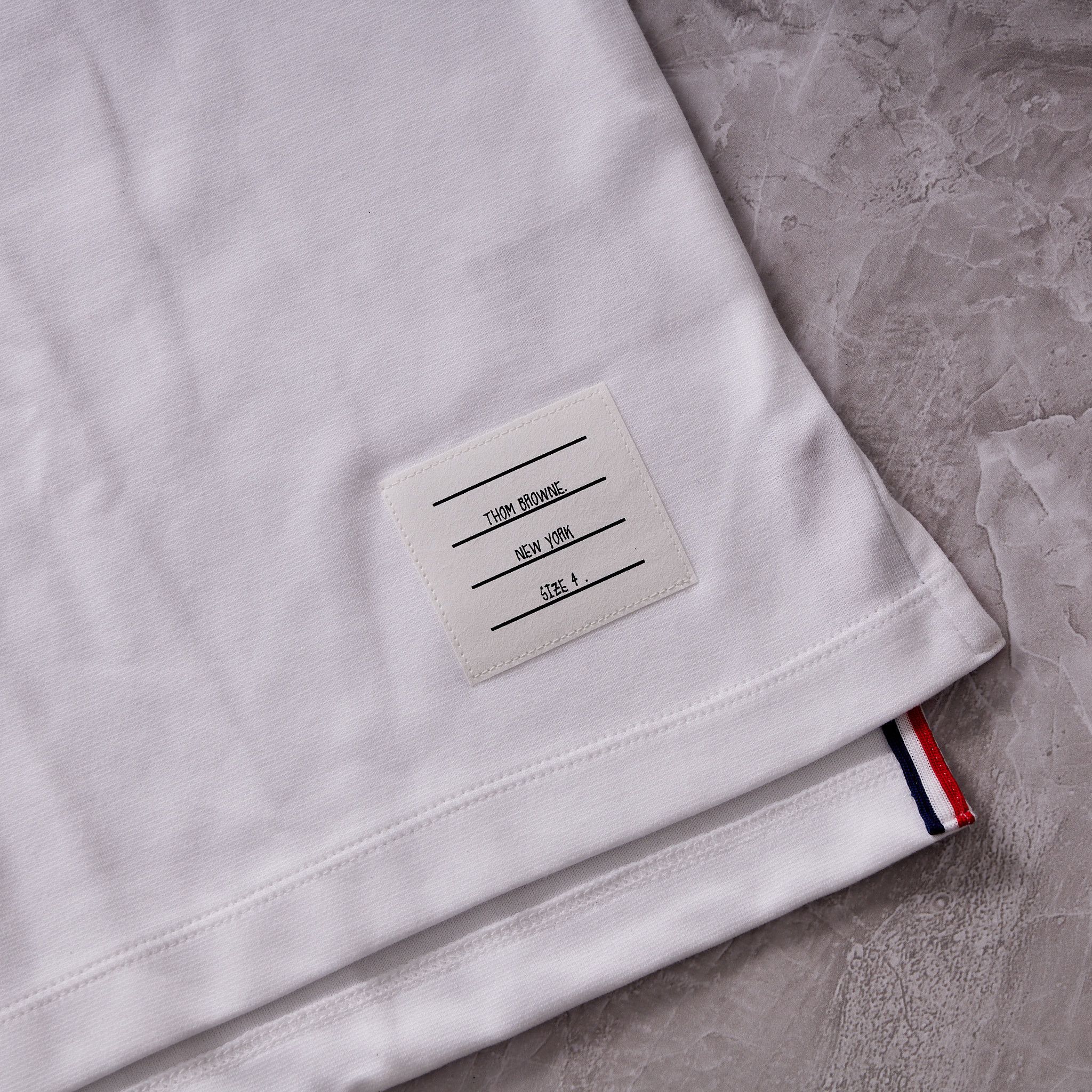 Thom Browne THOM BROWNE Pocket Crew Neck Tee WHITE Size US XL / EU 56 / 4 - 2 Thumbnail