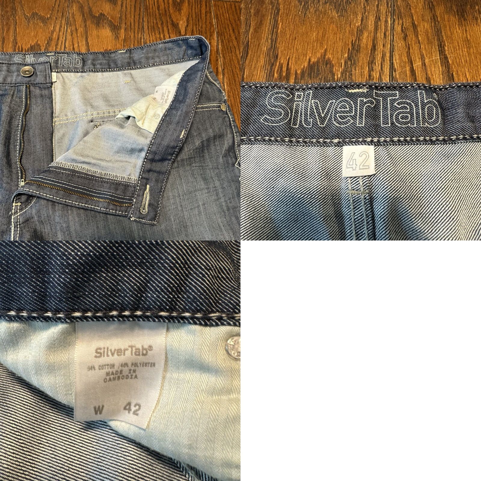 Levi's VINTAGE Levi's Silvertab Jean Shorts Mens 42 Blue Loose Baggy 90s Skater Grunge Denim Shorts Men Size US 42 / EU 58 - 8 Thumbnail