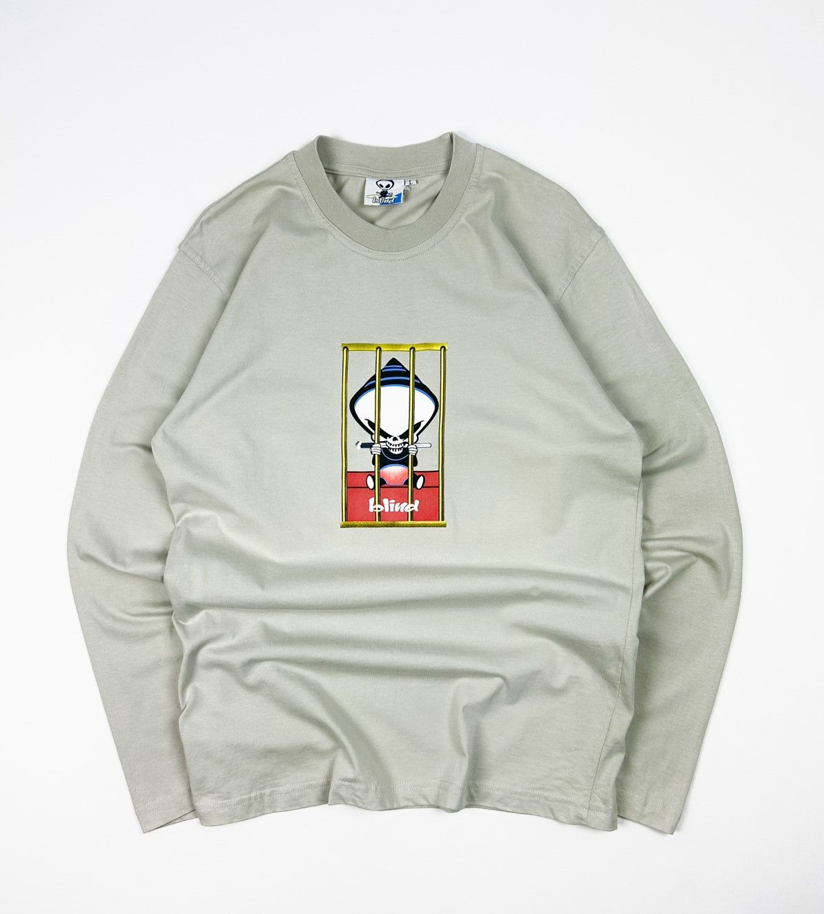Blind Skateboards × JNCO × Vintage Vintage Blind Skateboards Reaper Long Sleeve 90s Size US L / EU 52-54 / 3 - 1 Thumbnail