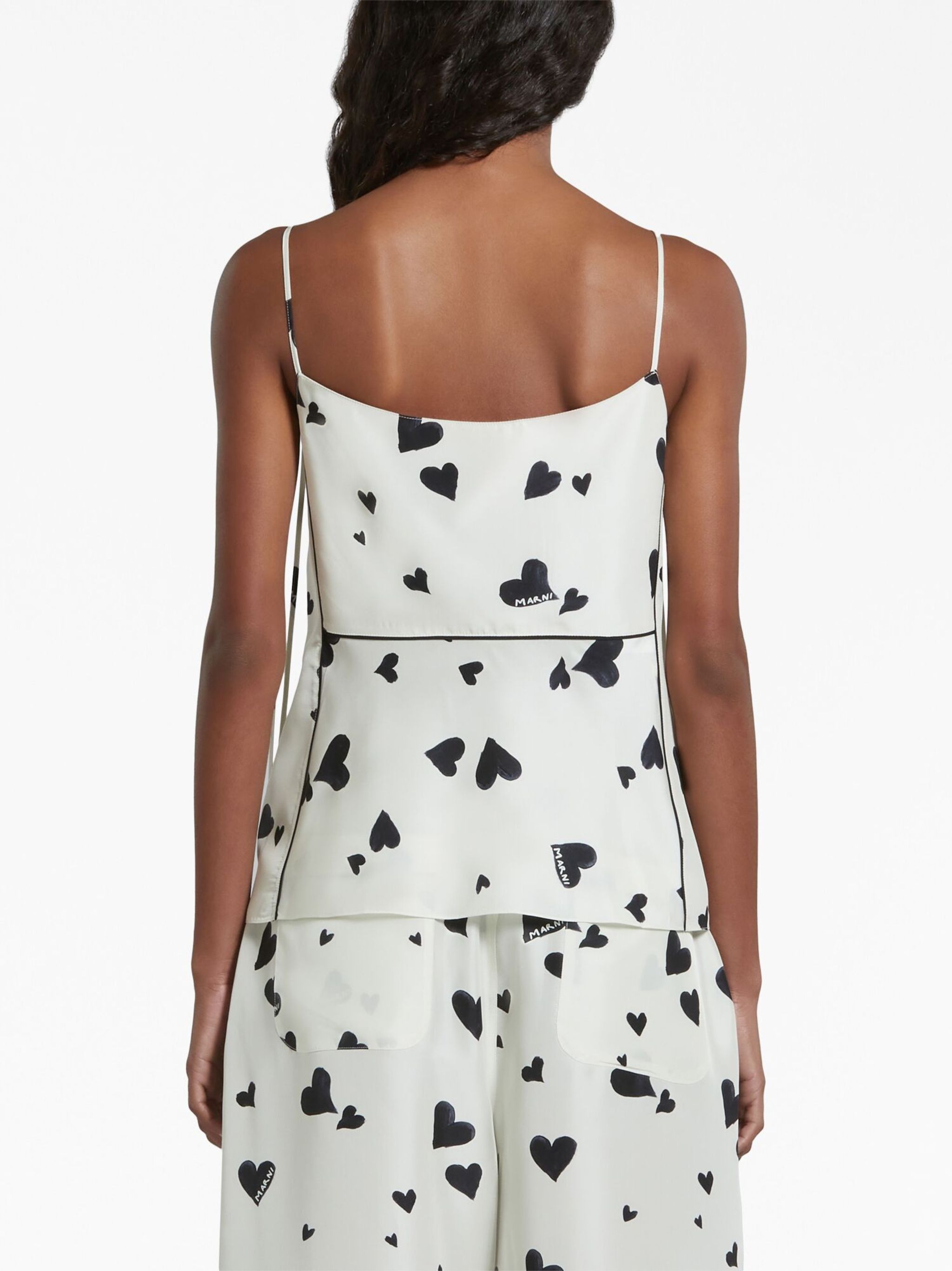 Marni o1w1db10125 Top in White Size L / US 10 / IT 46 - 4 Thumbnail