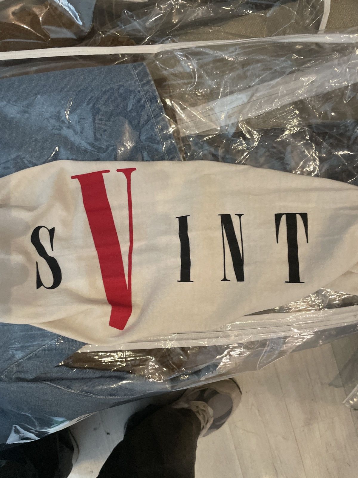 Saint Michael × Vlone Saint Michael x Vlone No Cap Long Sleeve T-Shirt White XL Size US XL / EU 56 / 4 - 4 Thumbnail