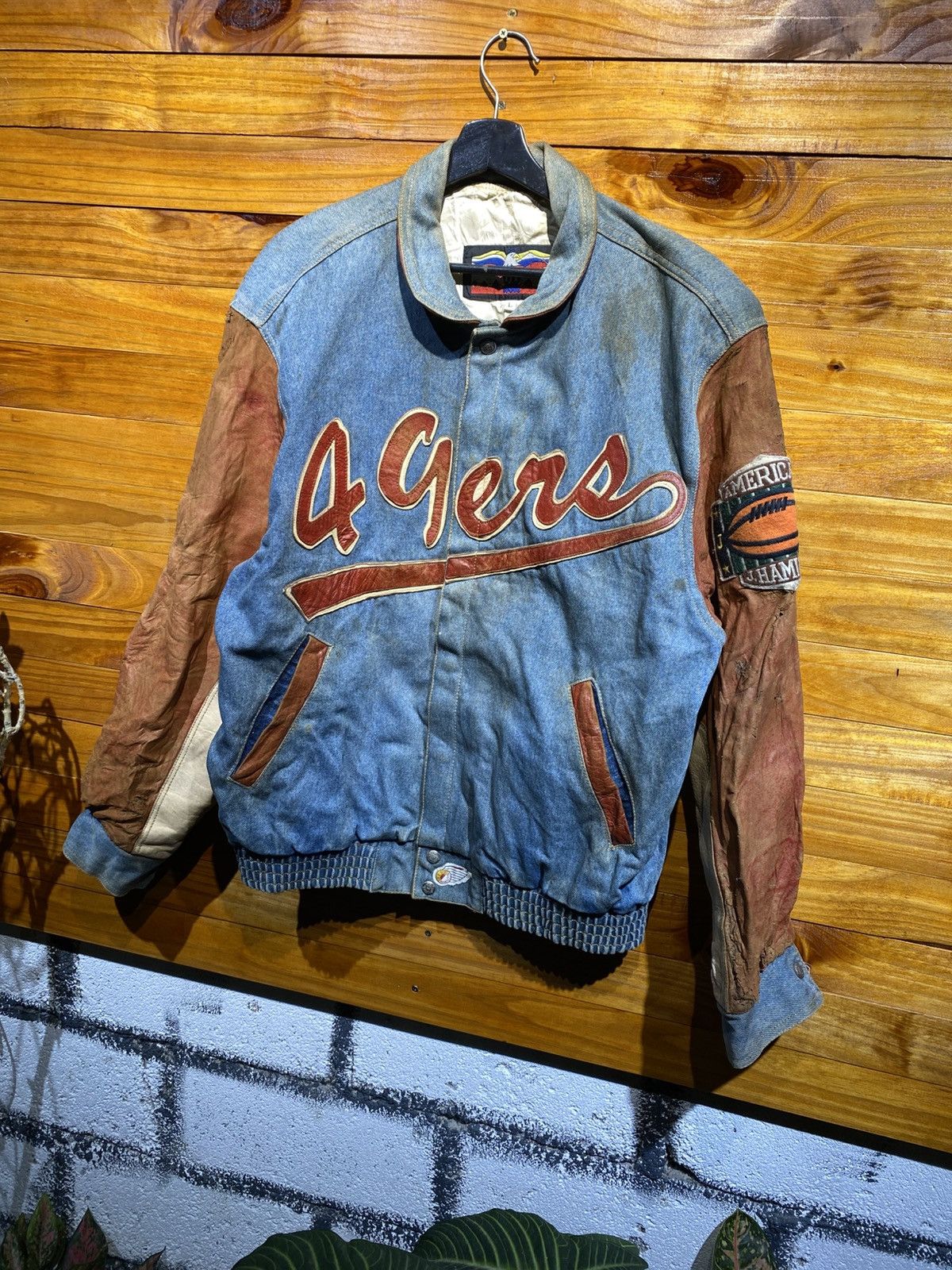 Jeff Hamilton Vintage 1990s Jeff Hamilton 49ers NFL Varsity Jacket – Men’s Size US L / EU 52-54 / 3 - 8 Thumbnail
