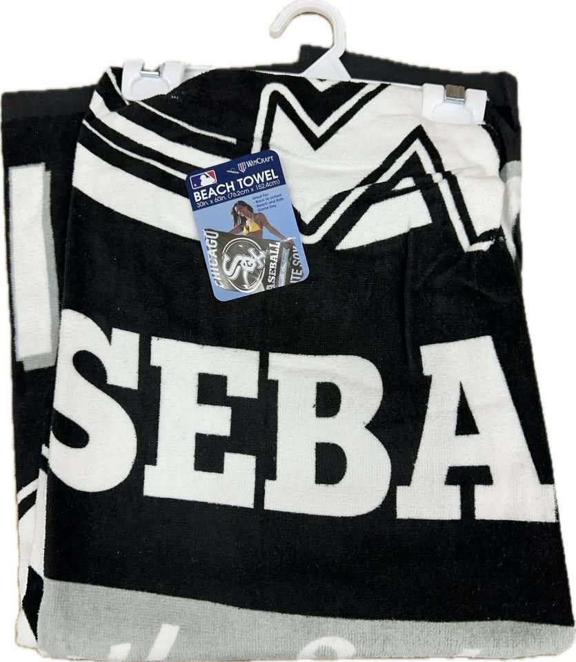 Designer Chicago White Sox Beach Towel Size ONE SIZE - 1 Thumbnail