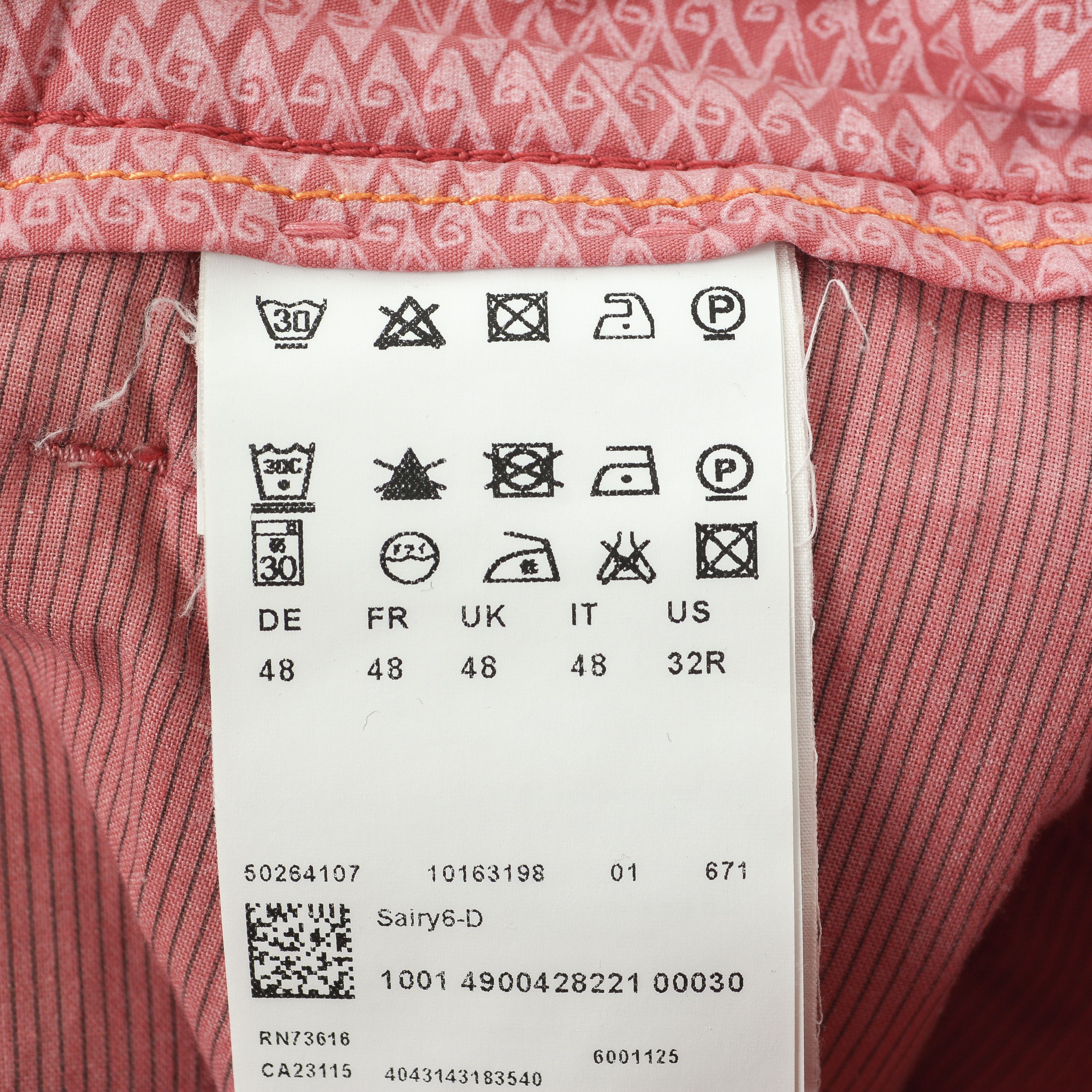 Hugo Boss Orange Sairy W34 L34 Pink Pants Trousers Zip Fly Work Size US 32 / EU 48 - 7 Thumbnail