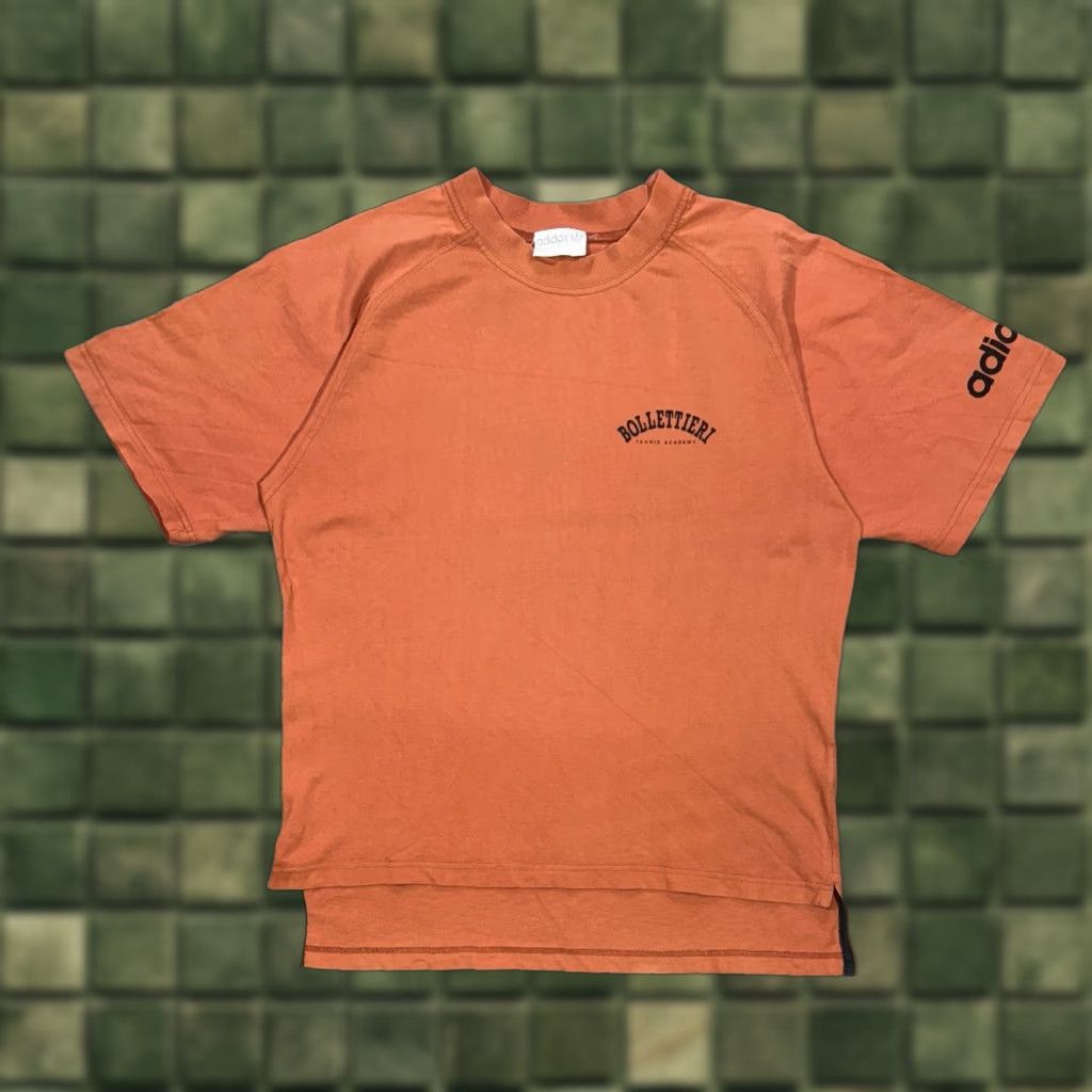 Adidas VINTAGE adidas BOLLETTIERI Tennis Academy Orange Cotton Tee Shirt L Men Short Sleeve Shirt Mens Size US L / EU 52-54 / 3 - 1 Thumbnail