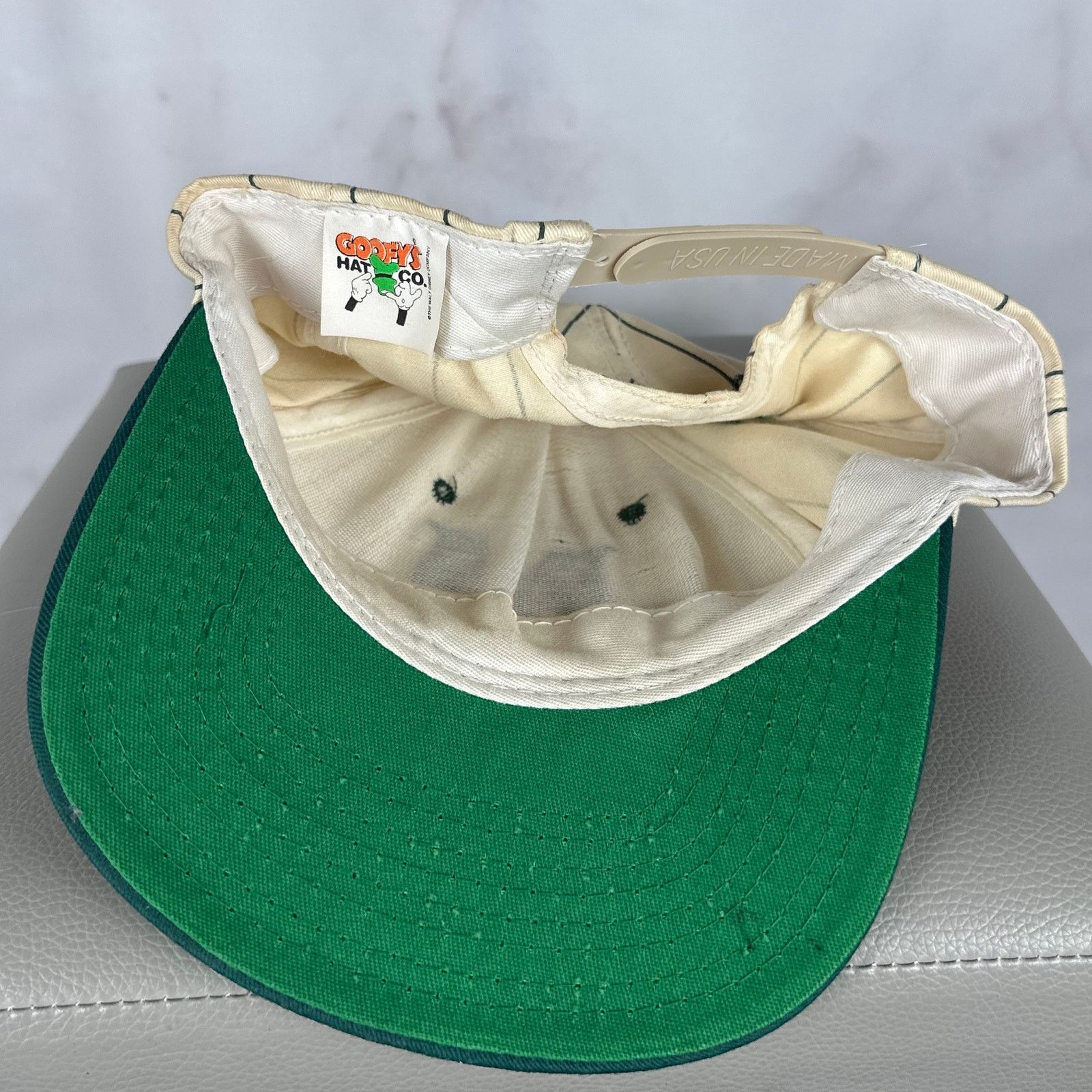 Disney Vintage Mickey Mouse Pinstripe Baseball Cap Size ONE SIZE - 6 Thumbnail