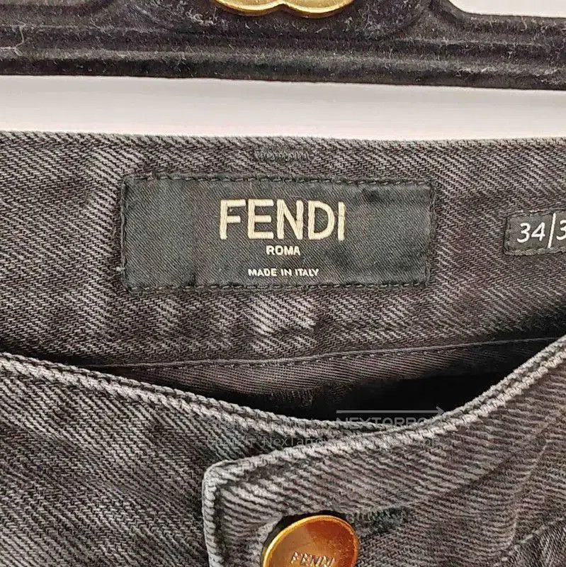 Fendi Fendi Casual Black Cotton Pants for Men . Size US 32 / EU 48 - 3 Thumbnail