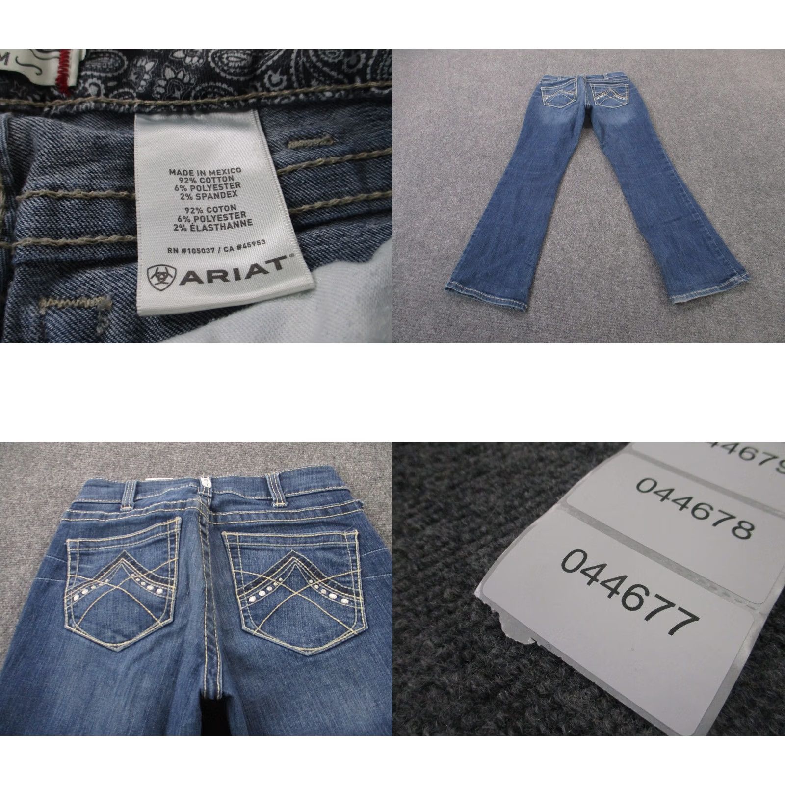 Ariat Ariat Jeans Womens 28 Blue Denim Bootcut Faded Country Work Stretch Western-Regular-Blue-28-Jeans-Pattern: Solid-Brand: Ariat Size 24" / US 00 / IT 34 - 8 Thumbnail