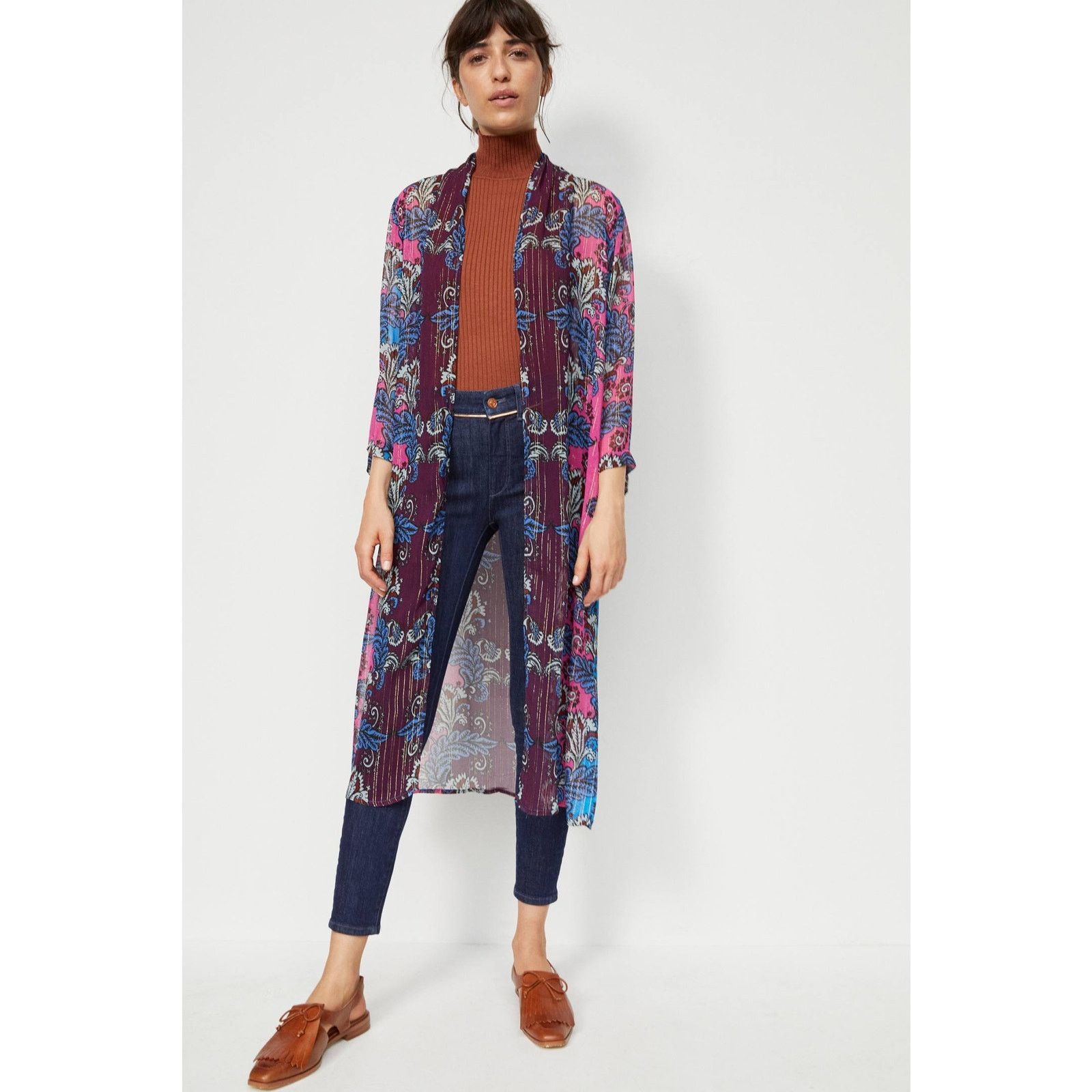 Anthropologie New Anthropologie BL-NK Alexandra Duster Kimono $148 ONESIZE Size ONE SIZE - 2 Thumbnail