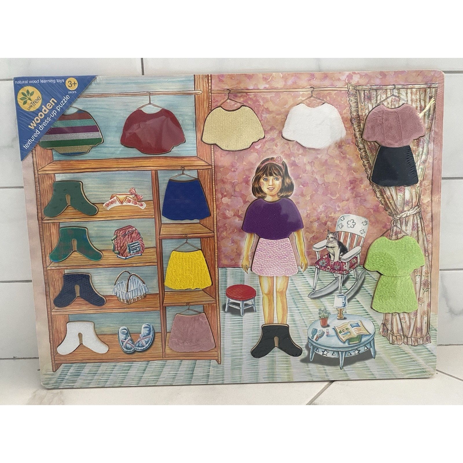 & Other Stories Wooden Textured dress up Puzzle Ages 3+ up New Size ONE SIZE - 1 Thumbnail