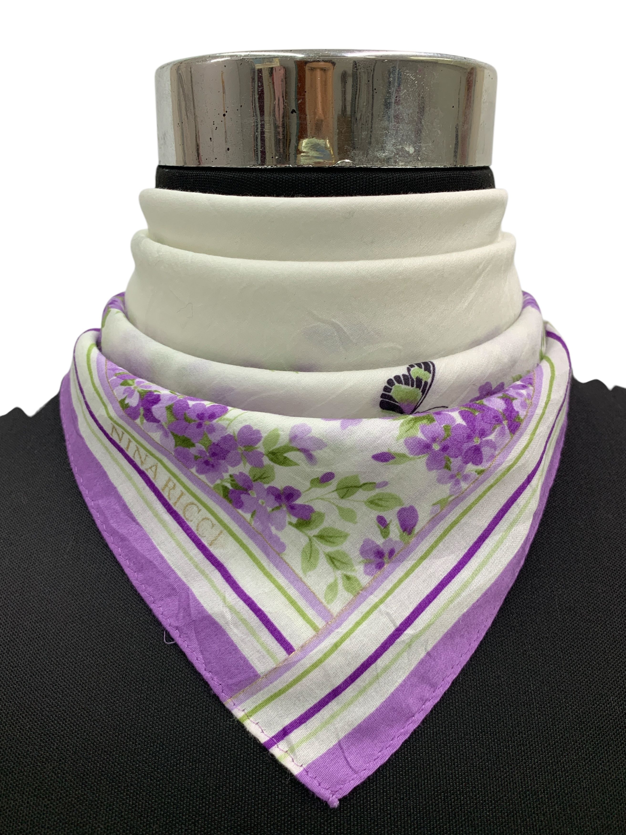 Vintage Nina Ricci Neckerchief/ Handkerchief - HKA956