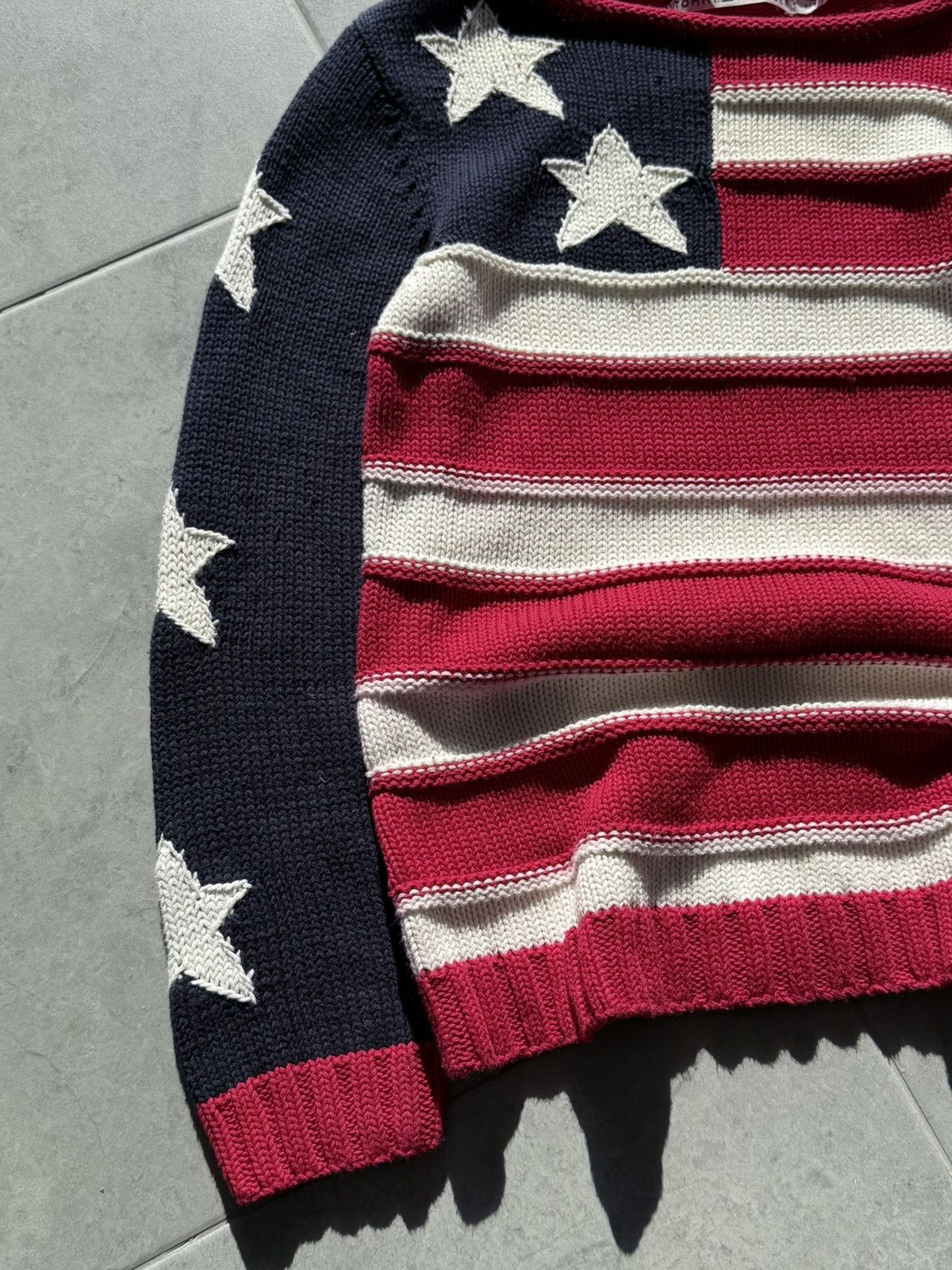 Hysteric Glamour Vintage Hysteric Glamour American Flag Knit Sweater Size US M / EU 48-50 / 2 - 2 Thumbnail