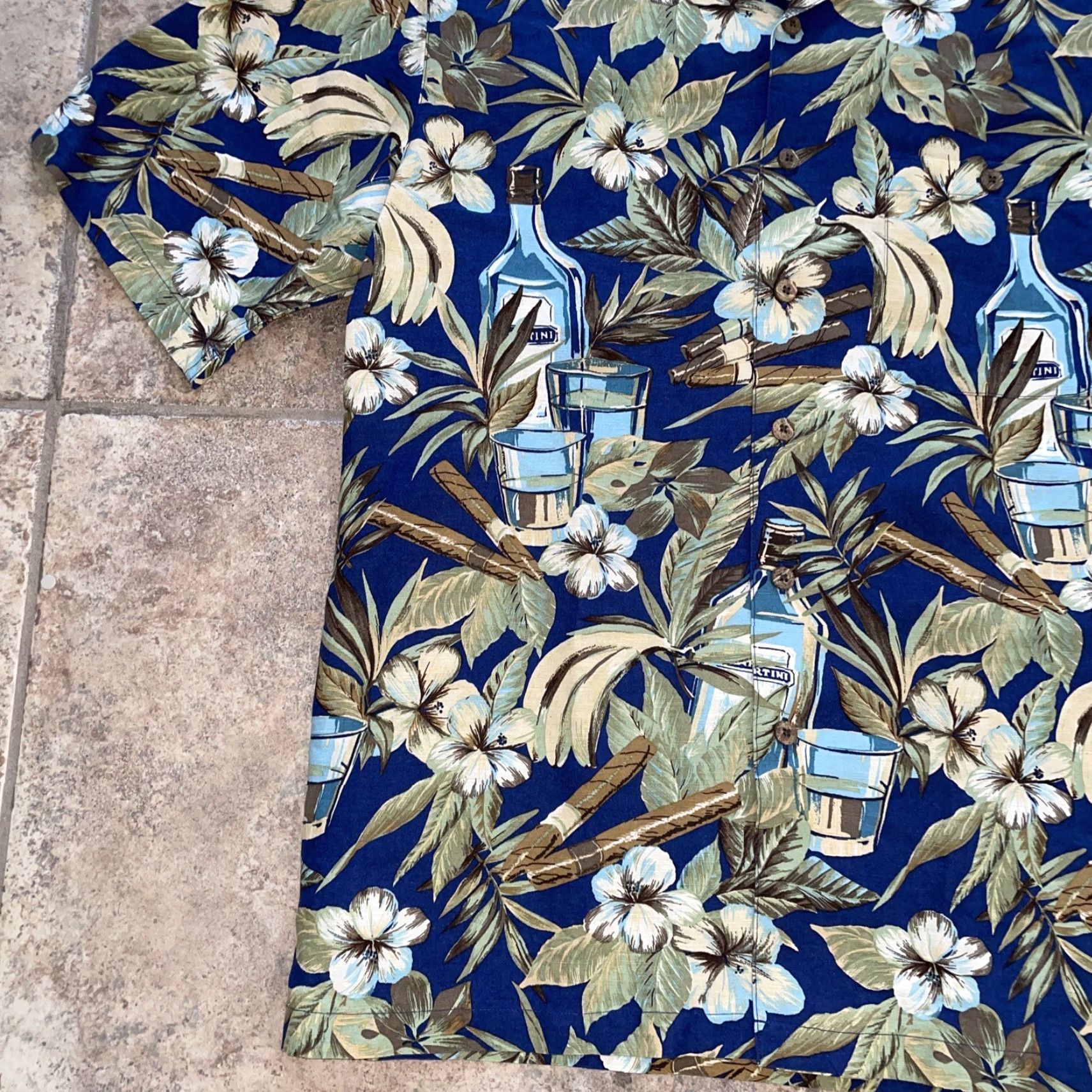 Vintage Caribean Linen Blend Cigar/Rum Hawaiian Style Shirt Mens Size L Size US L / EU 52-54 / 3 - 3 Thumbnail