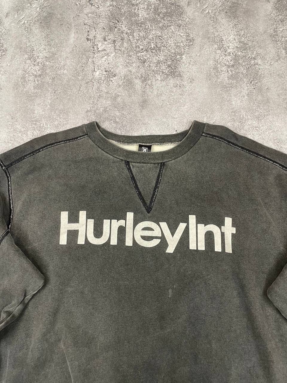 Hurley Hurley Men Vintage Cotton Sweatshirt Dark Grey Size XL Size US XL / EU 56 / 4 - 2 Thumbnail