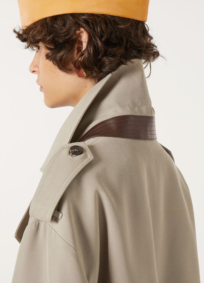 Loro Piana o1srvl11e0526 FAP3113 Gale Trench Coat in Beige Size L / US 10 / IT 46 - 3 Thumbnail